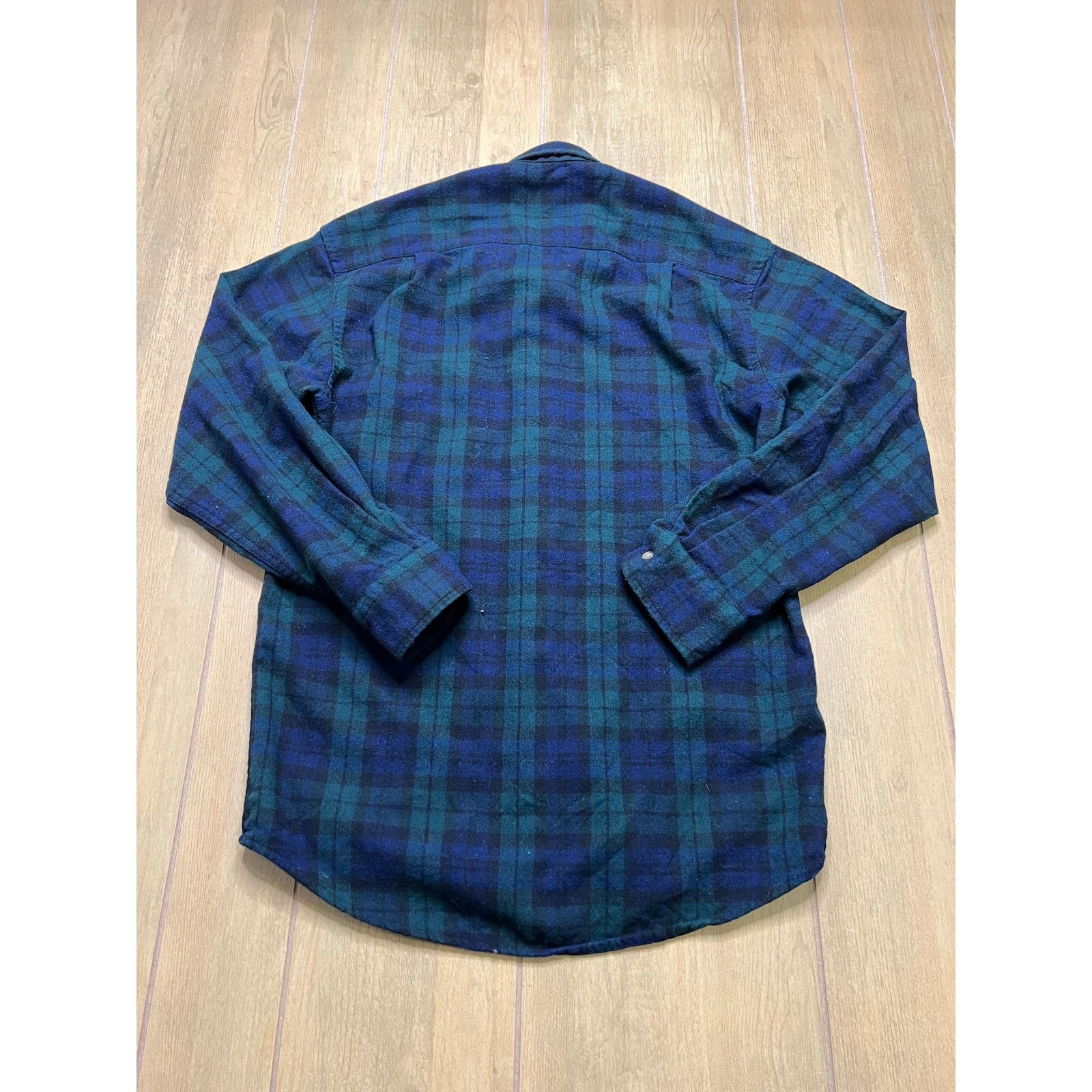 Pendleton Vintage Pendleton Blue Green Plaid Virgin Wool Shirt Mens S Size US S / EU 44-46 / 1 - 2 Thumbnail