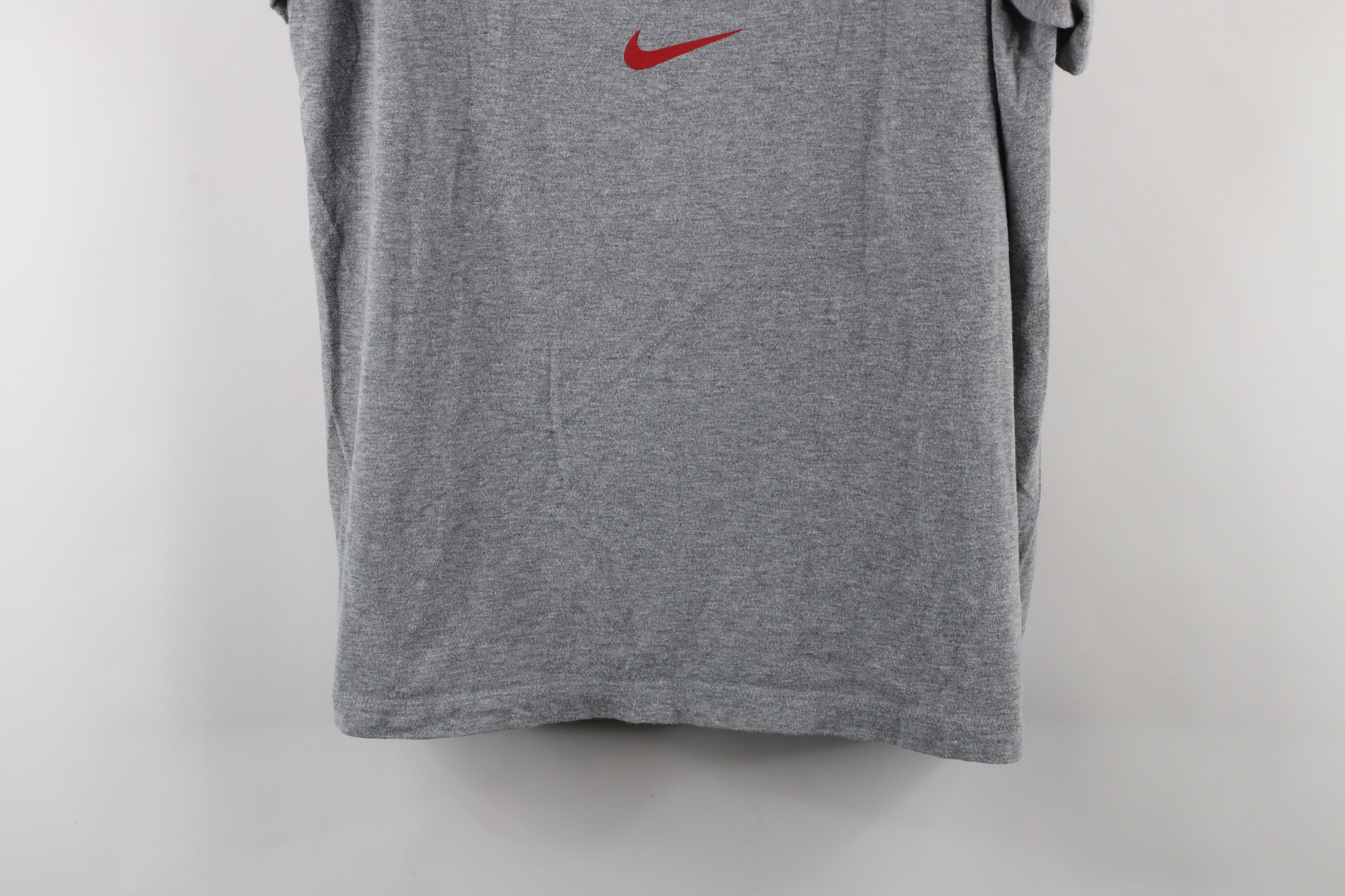 Nike × Vintage Y2K Nike Center Swoosh Ohio State University T-Shirt Gray Size US L / EU 52-54 / 3 - 3 Thumbnail