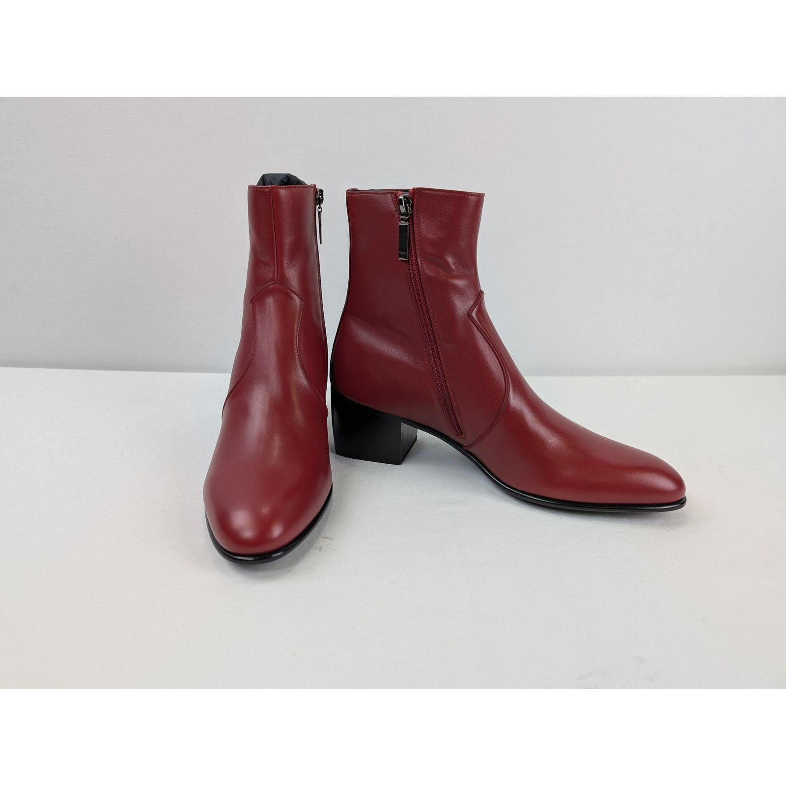 Saint Laurent Paris o1rshd1 James 60 Bootie Boots in Opyum Red Size US 9 / EU 42 - 19 Thumbnail