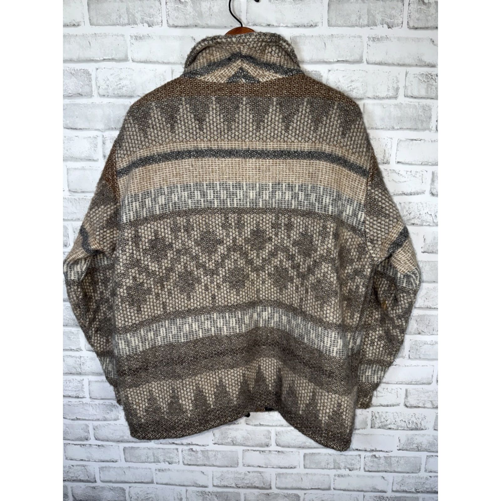 Vintage Alpaca Full Zip Jacket Unisex Adults M Medium Gray Size M / US 6-8 / IT 42-44 - 7 Thumbnail