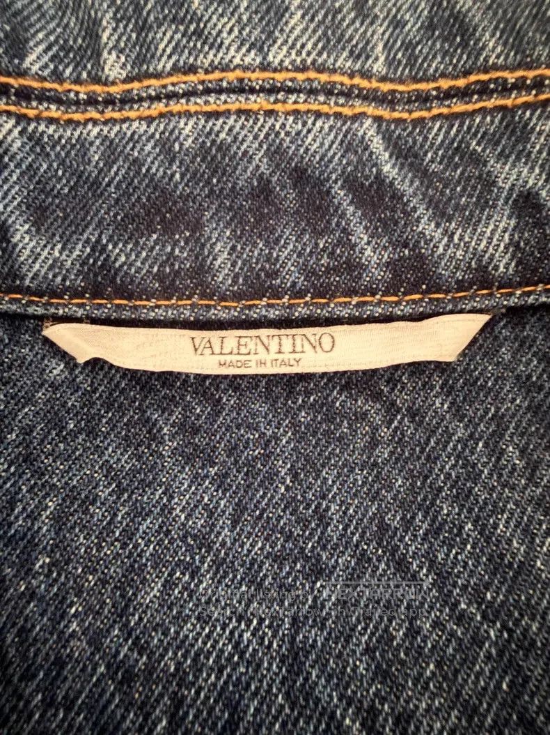 Valentino Valentino Classic big logo denim jacket Size US L / EU 52-54 / 3 - 4 Thumbnail