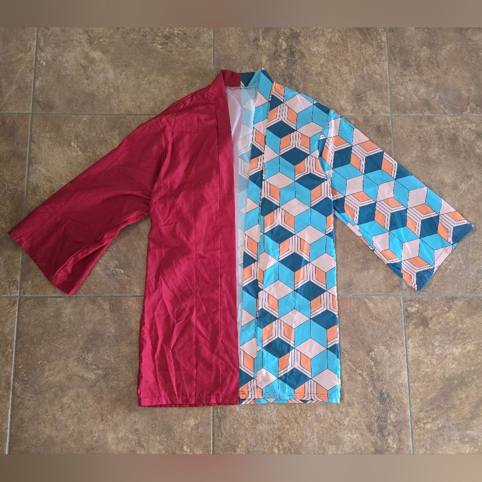 Other Multicolored Longline Duster Cardigan Size ONE SIZE - 2 Thumbnail