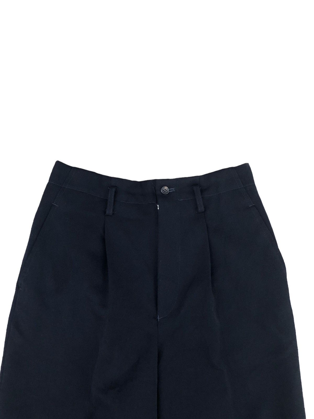 Comme des Garcons Tricot Comme des Garçons Wool Navy Pleated Trousers. Size US 29 - 2 Thumbnail