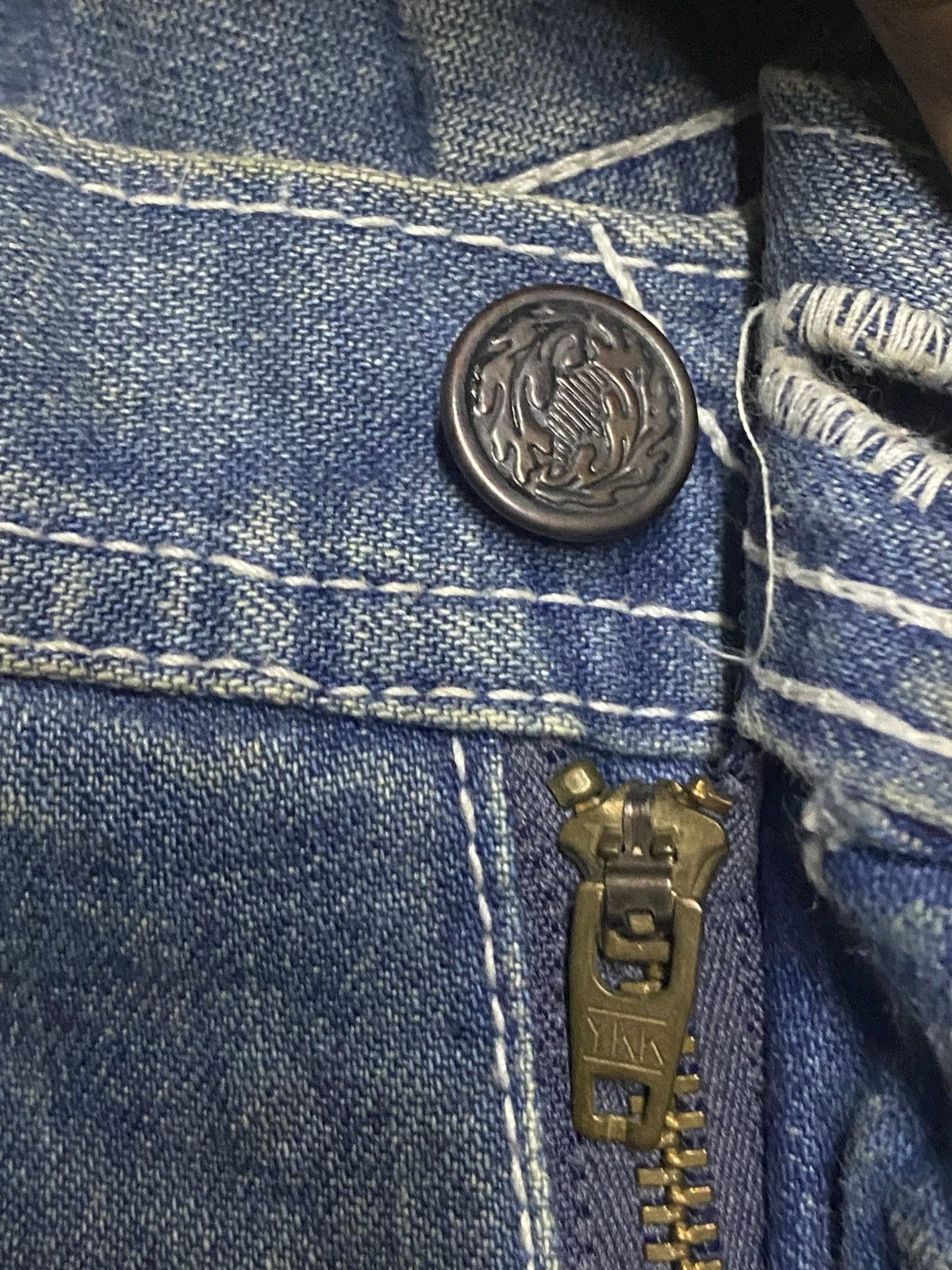 Japanese Brand Vintage Japanese Brand Grunge Patch Carpenter Loose Jeans Size US 27 - 9 Thumbnail