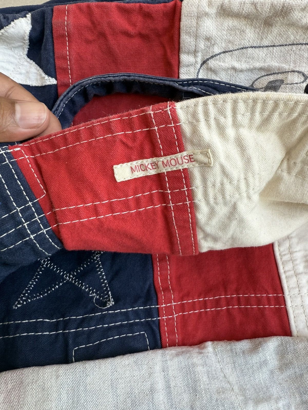 Kapital DENIM & DUNGAREE X MICKEY MOUSE DISNEY TOTE BAG Size ONE SIZE - 7 Thumbnail