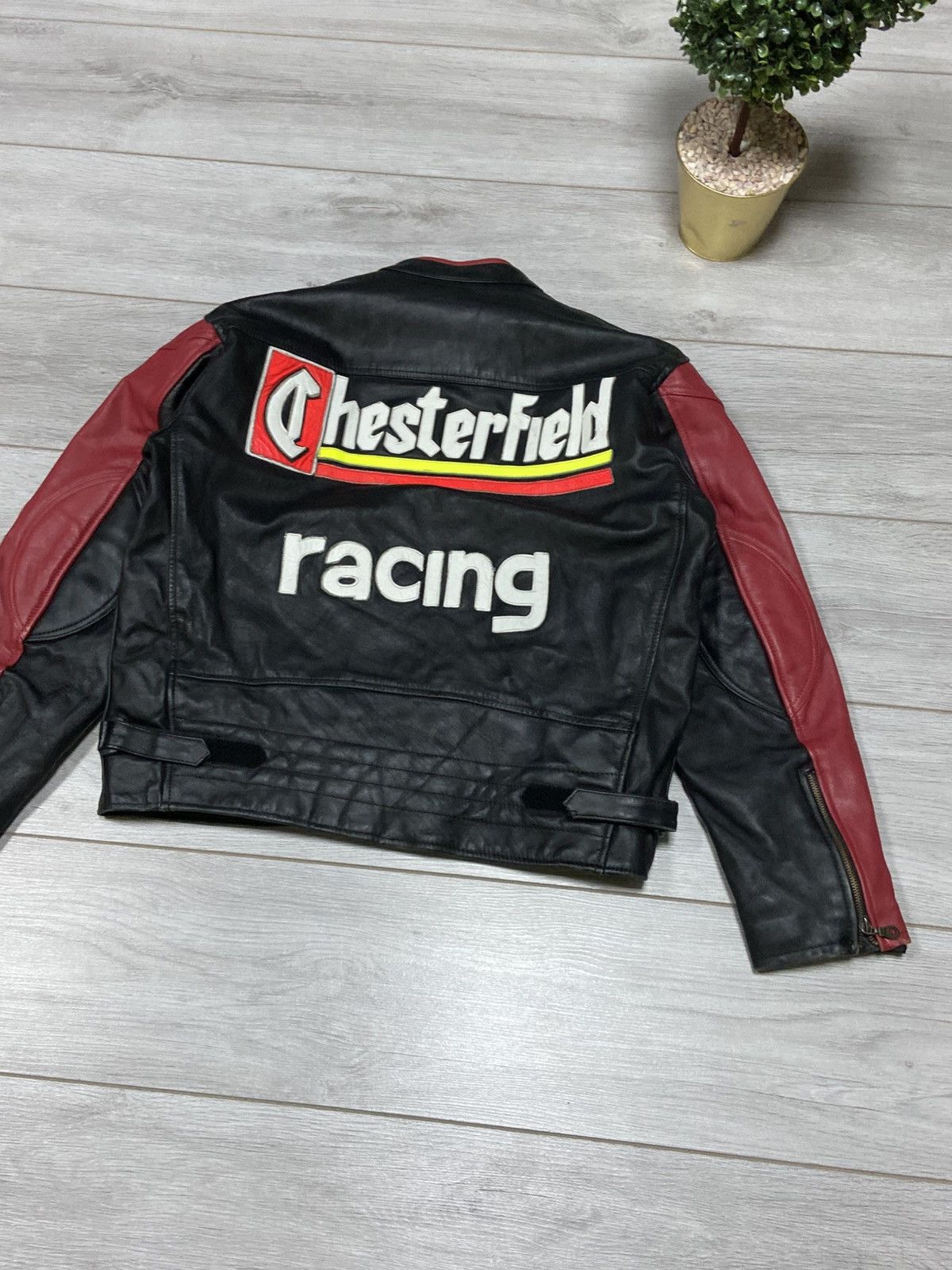 Vintage Chesterfield vintage leather vintage leather jacket big logo Size US L / EU 52-54 / 3 - 12 Thumbnail