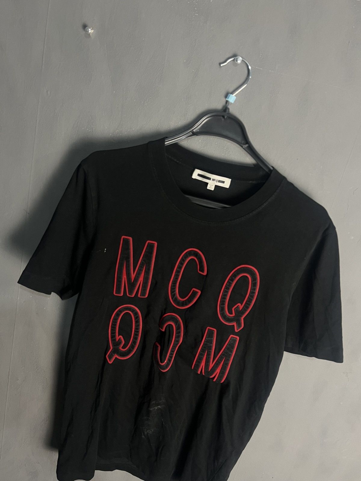 Alexander McQueen 🔥 MCQ ALEXANDER MCQUEEN TEE BIG LOGO GOTHIC VIBES Y2K Size US S / EU 44-46 / 1 - 2 Thumbnail