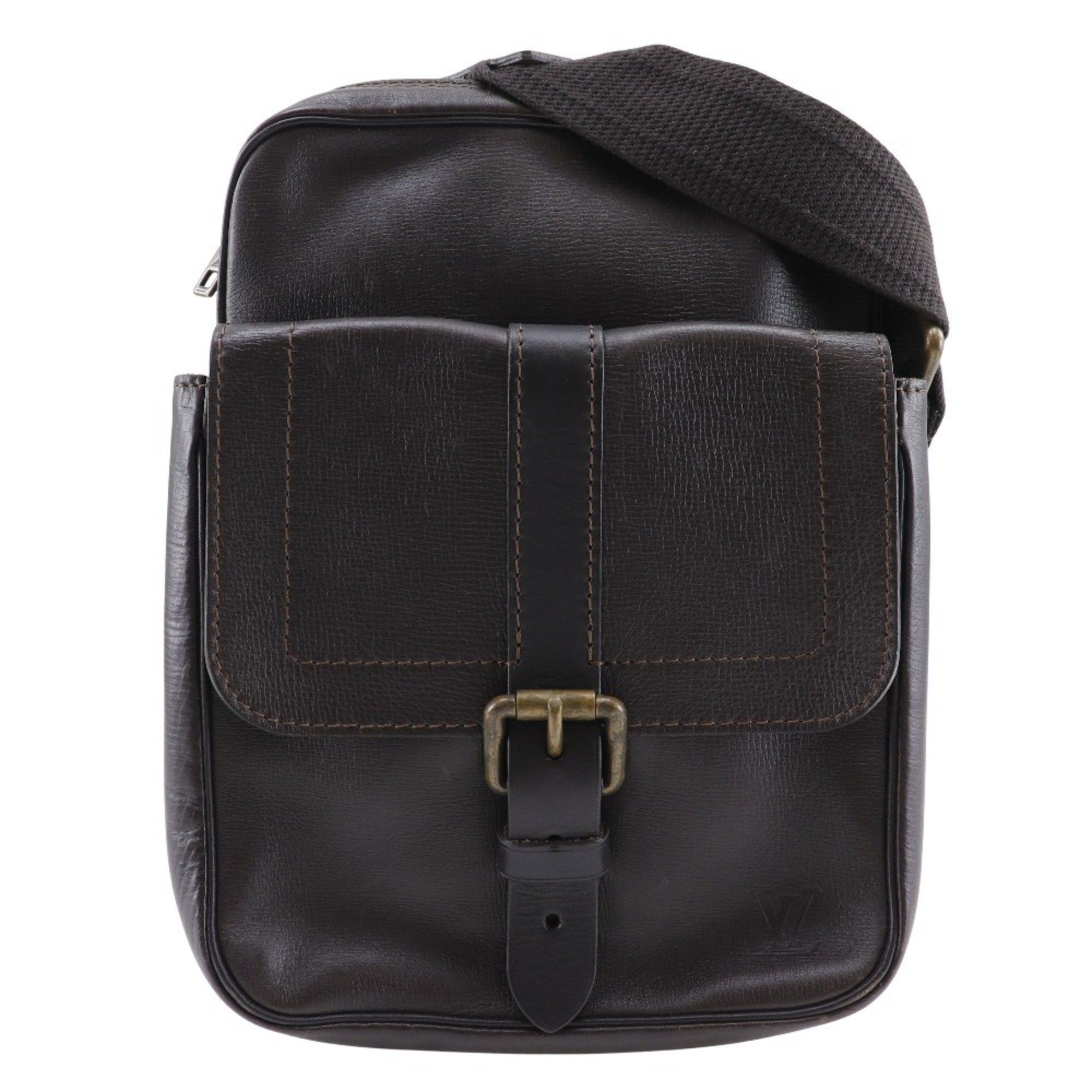 Louis Vuitton Louis Vuitton Irokuwa Shoulder Bag Utah M92534 Leather Cafe 2007 Brown TH1047 Double Men's Size ONE SIZE - 1 Thumbnail