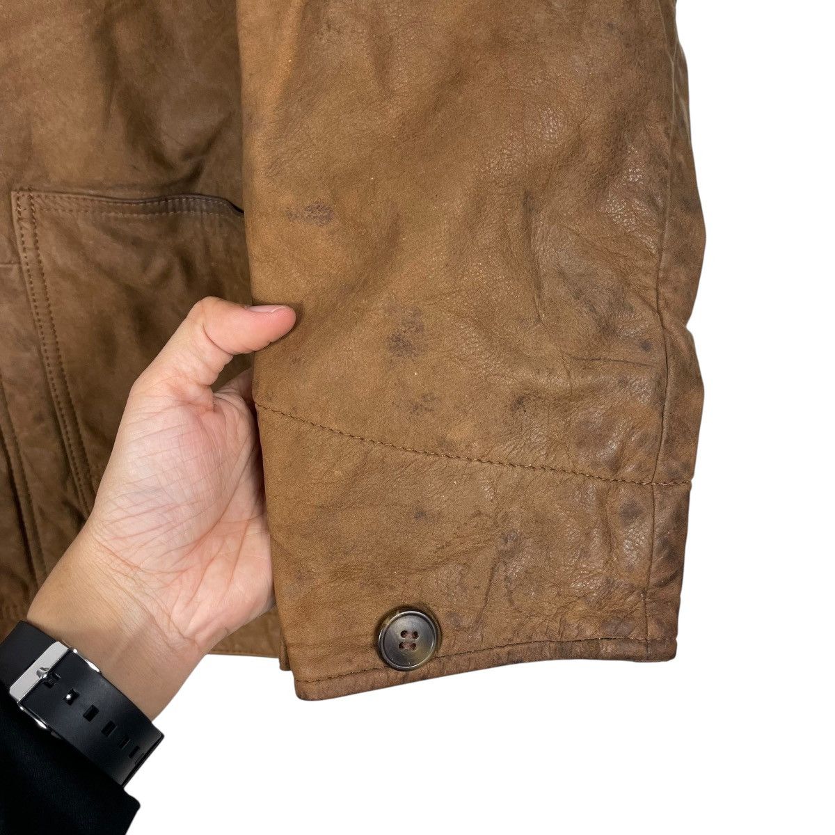 L.L. Bean × Vintage 💥MOLESKIN LEATHER LL BEAN RICH BROWN JACKET Size US L / EU 52-54 / 3 - 13 Thumbnail
