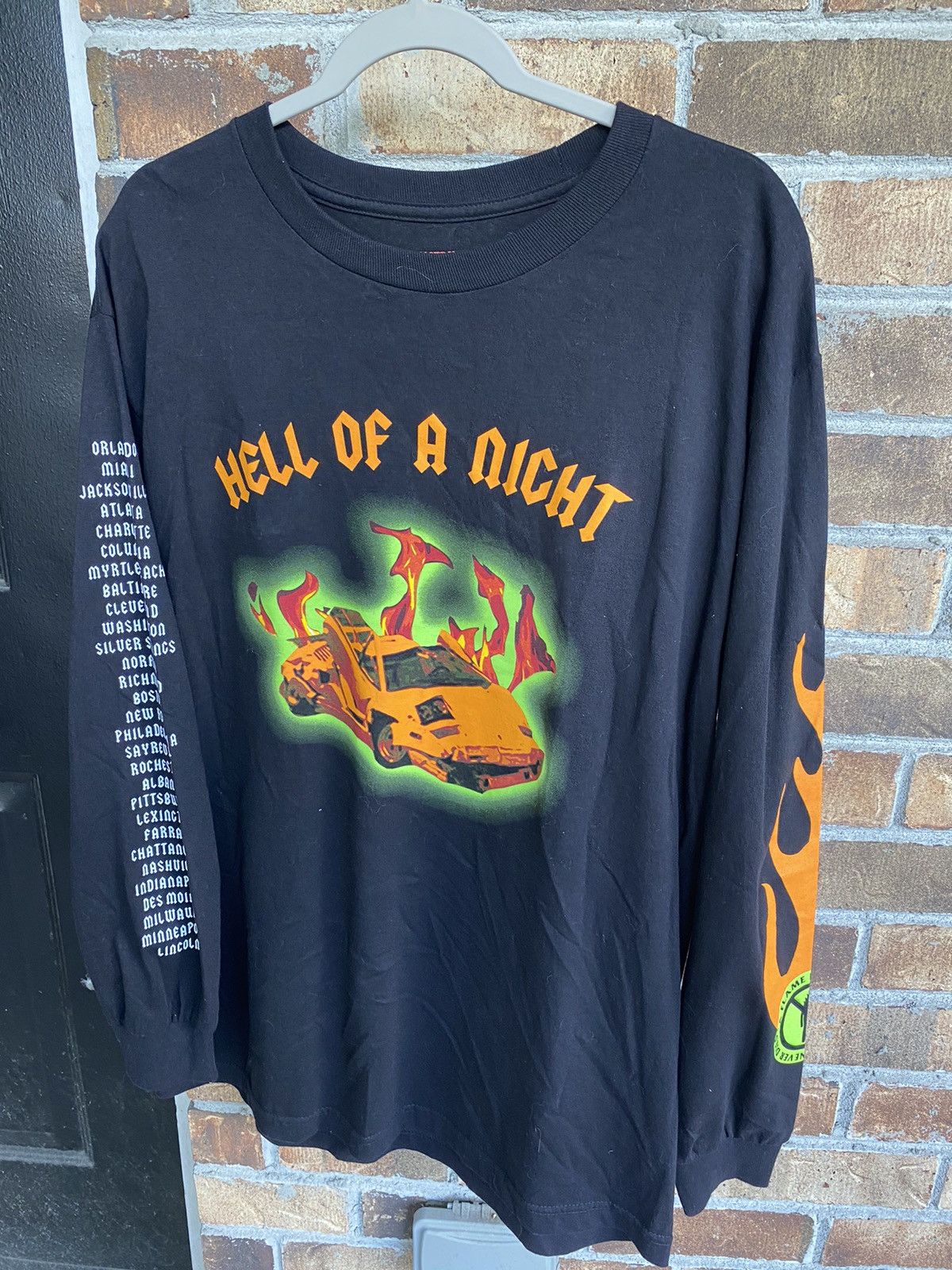 Travis Scott Never Sober ‘Hell of a Night’ Longsleeve Size US L / EU 52-54 / 3 - 1 Thumbnail