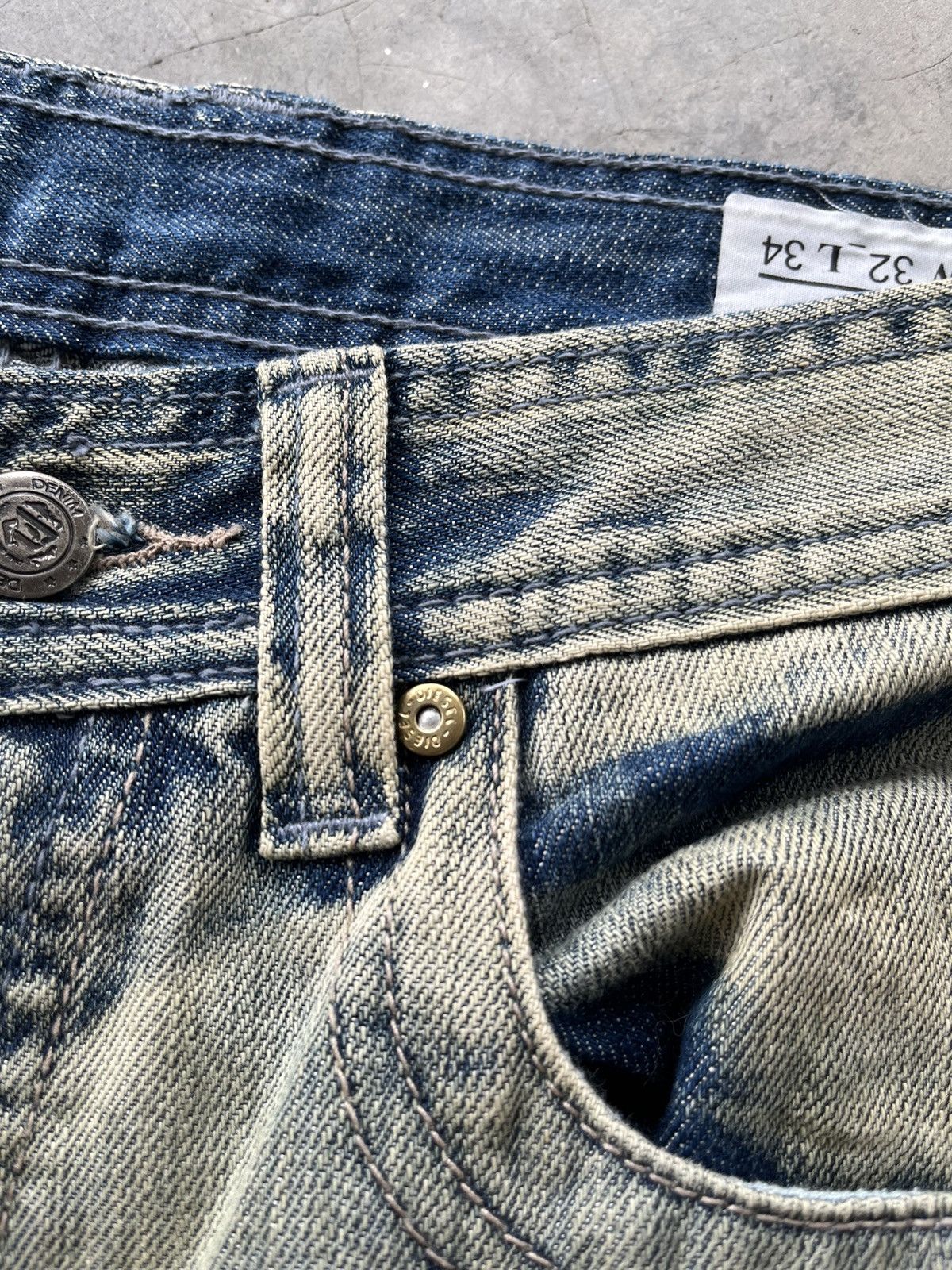 Diesel Distressed Diesel mud wash faded blue jeans Size US 32 / EU 48 - 10 Thumbnail