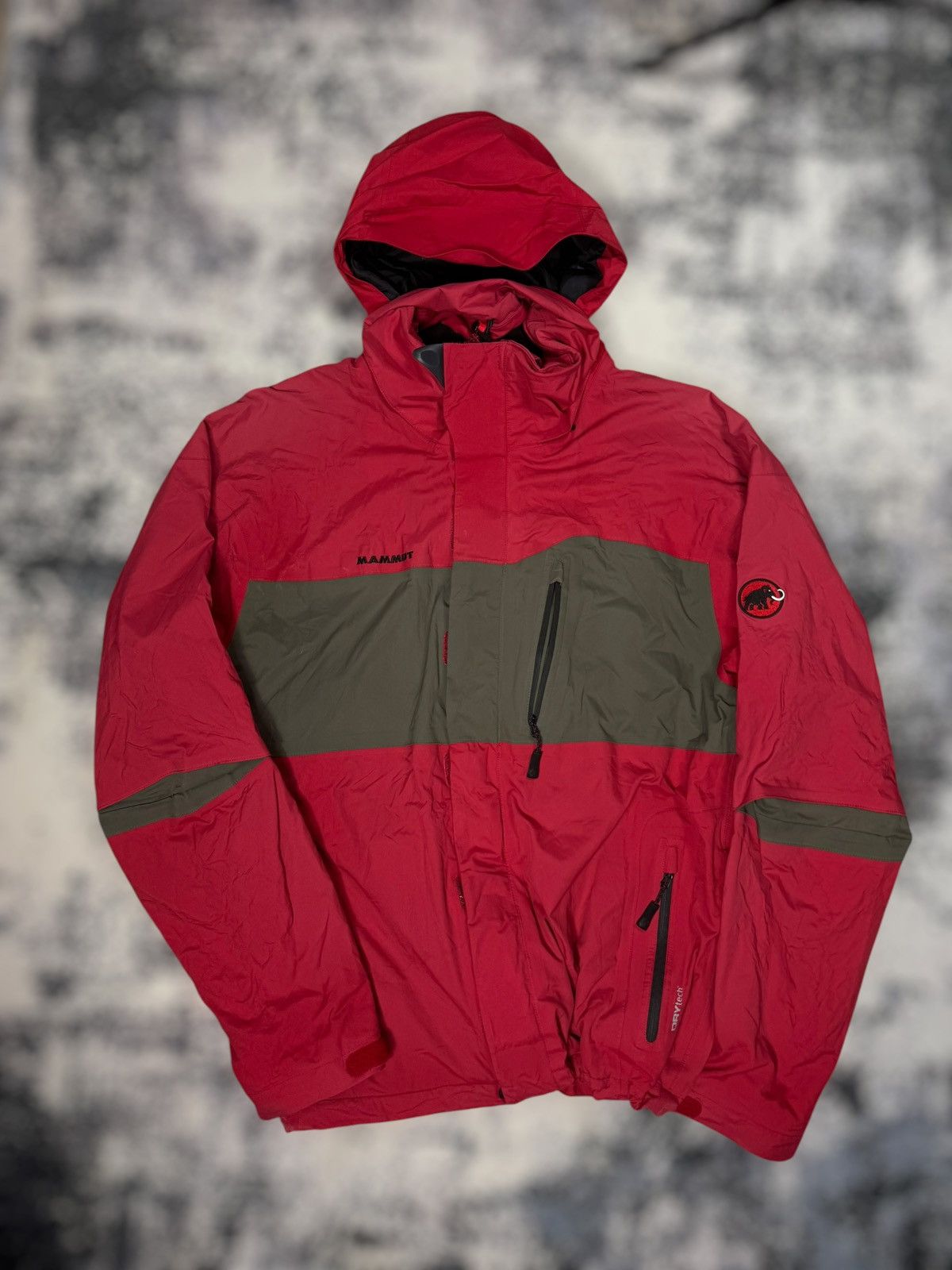 Vintage Mammut Dry Tech Waterproof Ski Hooded Heavy Jacket