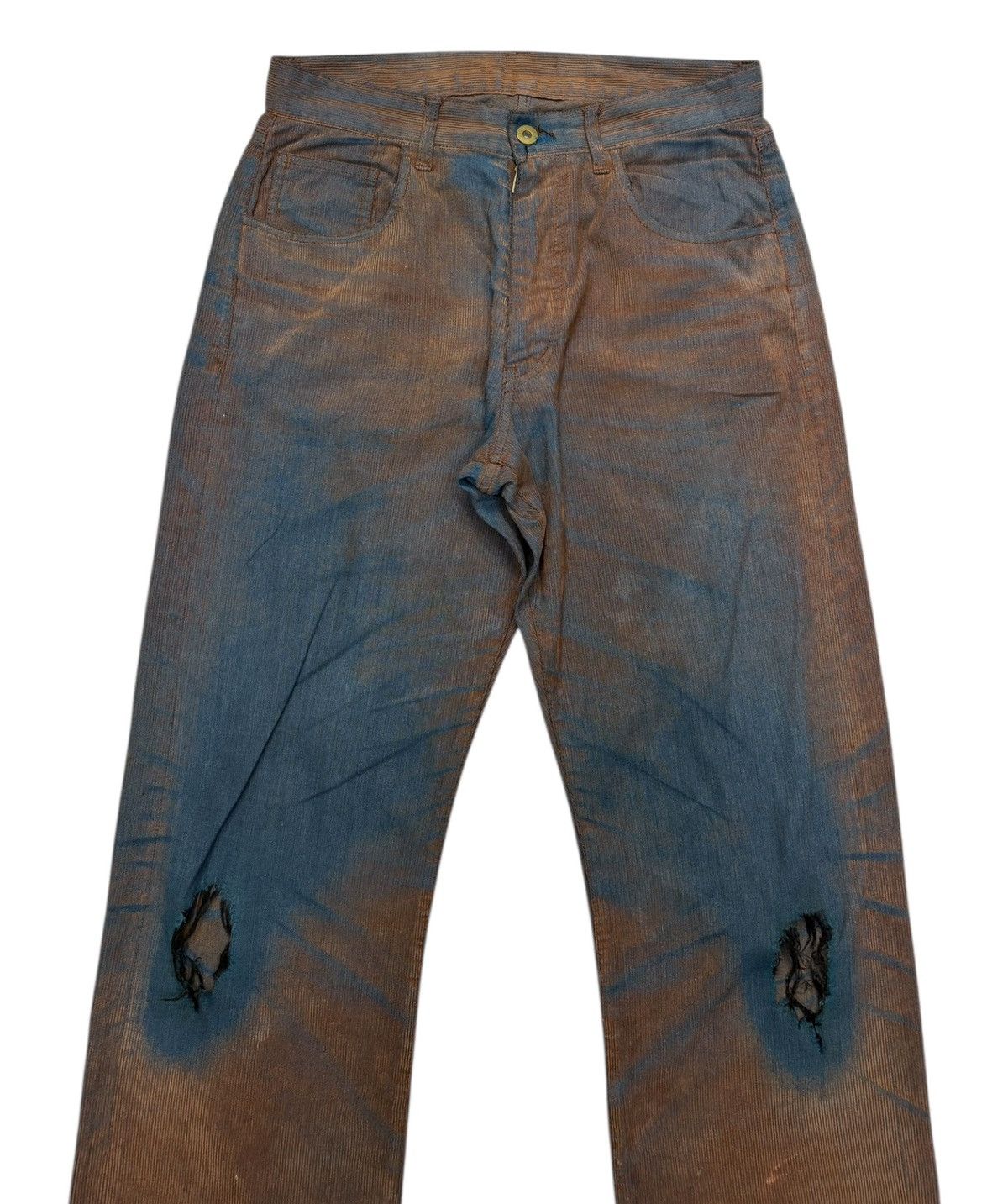 🔥AVV HOMME ARTISAN DYED GRADIENT DISTRESSED PANTS