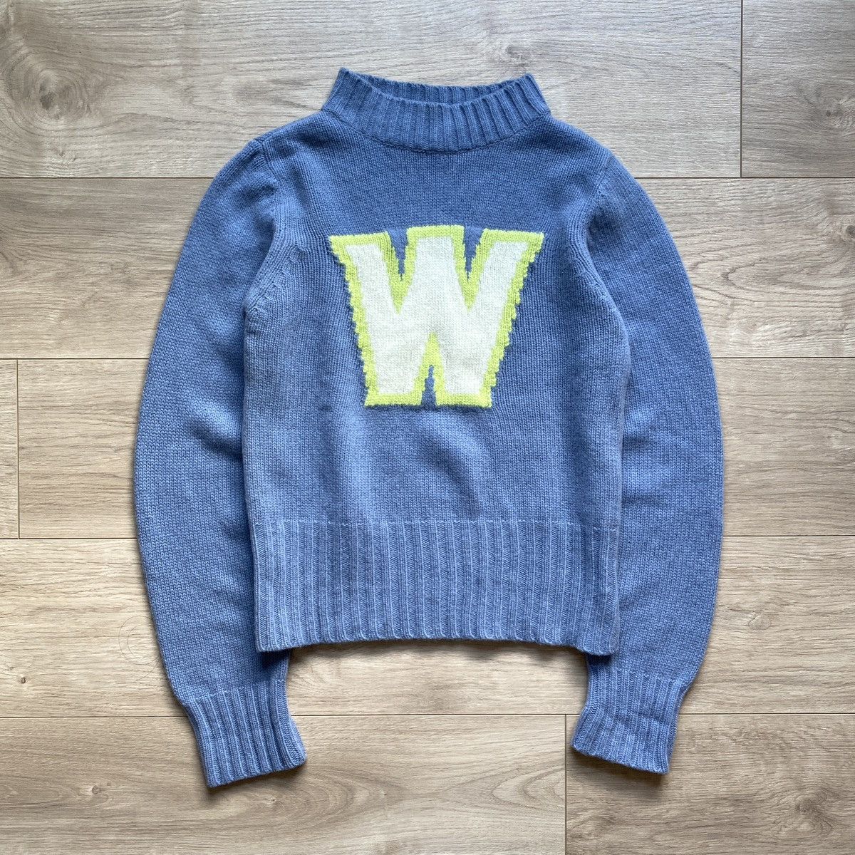 W&LT A/W 2001 W&LT W-Logo Wool Knit Sweater Size US XS / EU 42 / 0 - 1 Thumbnail