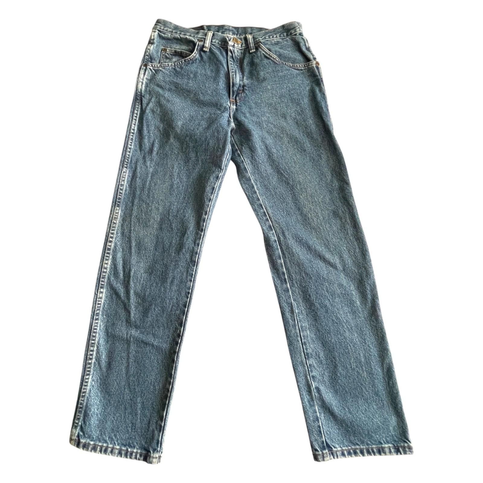 Wrangler Wrangler 96501DS Jeans Mens 33x30 Medium Wash Straight Leg Size US 33 - 1 Thumbnail
