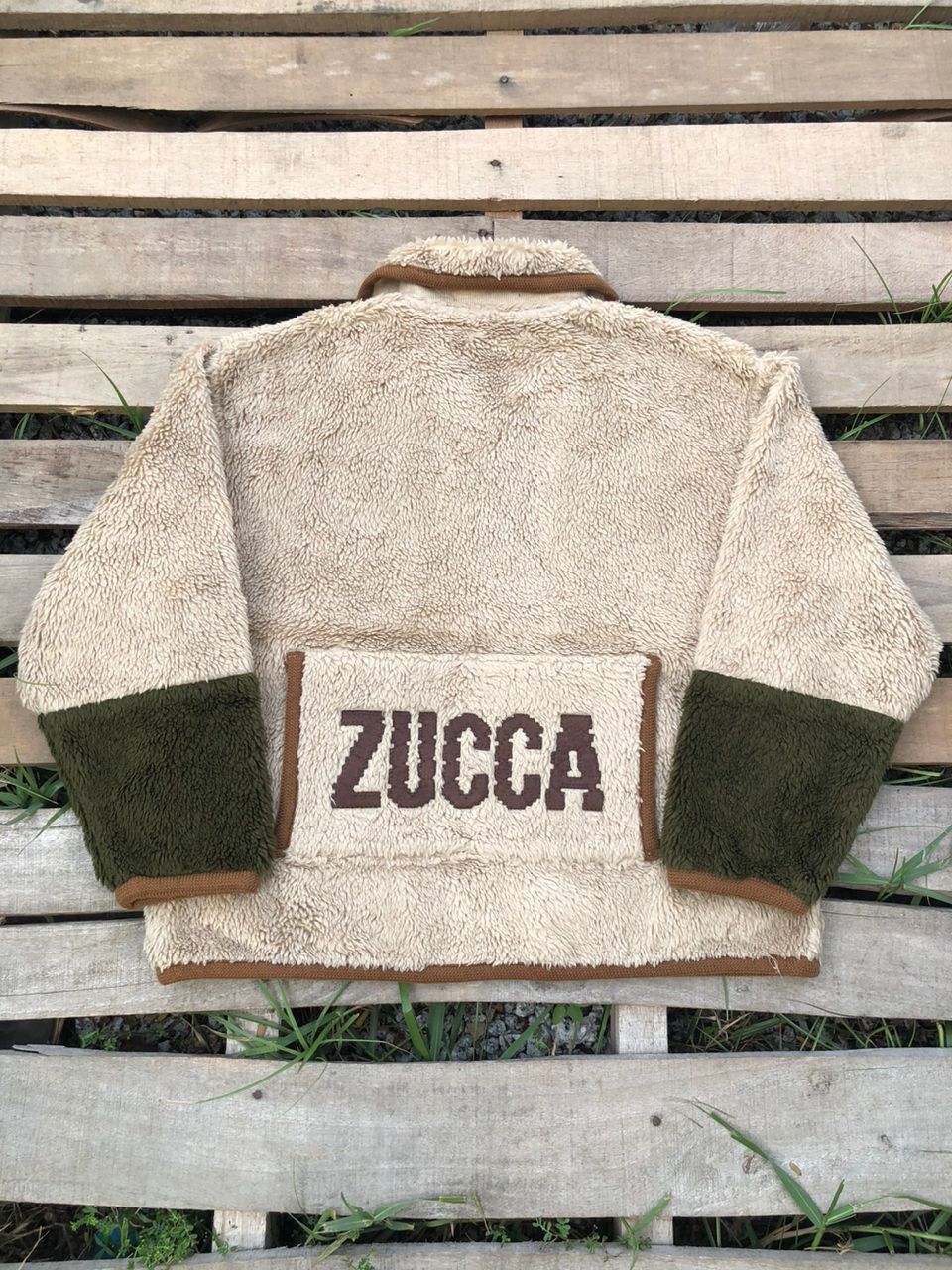 Zucca Vtg Zucca by Issey Miyake Fleece Jacket SpellOut Embroidery Size US S / EU 44-46 / 1 - 2 Thumbnail