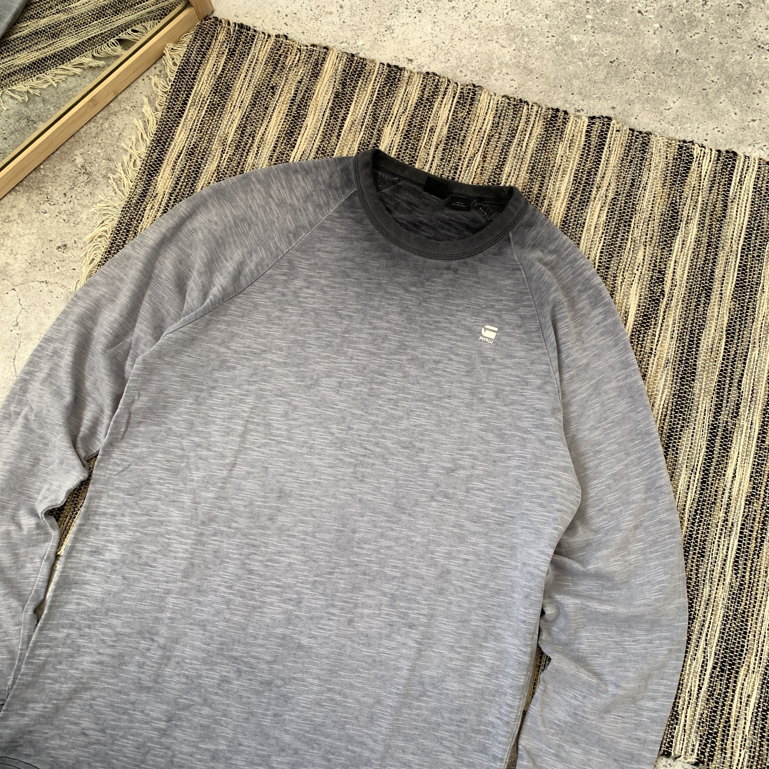 G-Star G-Star Raw VALTORAS RAGLAN Longsleeve Tee Shirt Grey Size US M / EU 48-50 / 2 - 3 Thumbnail