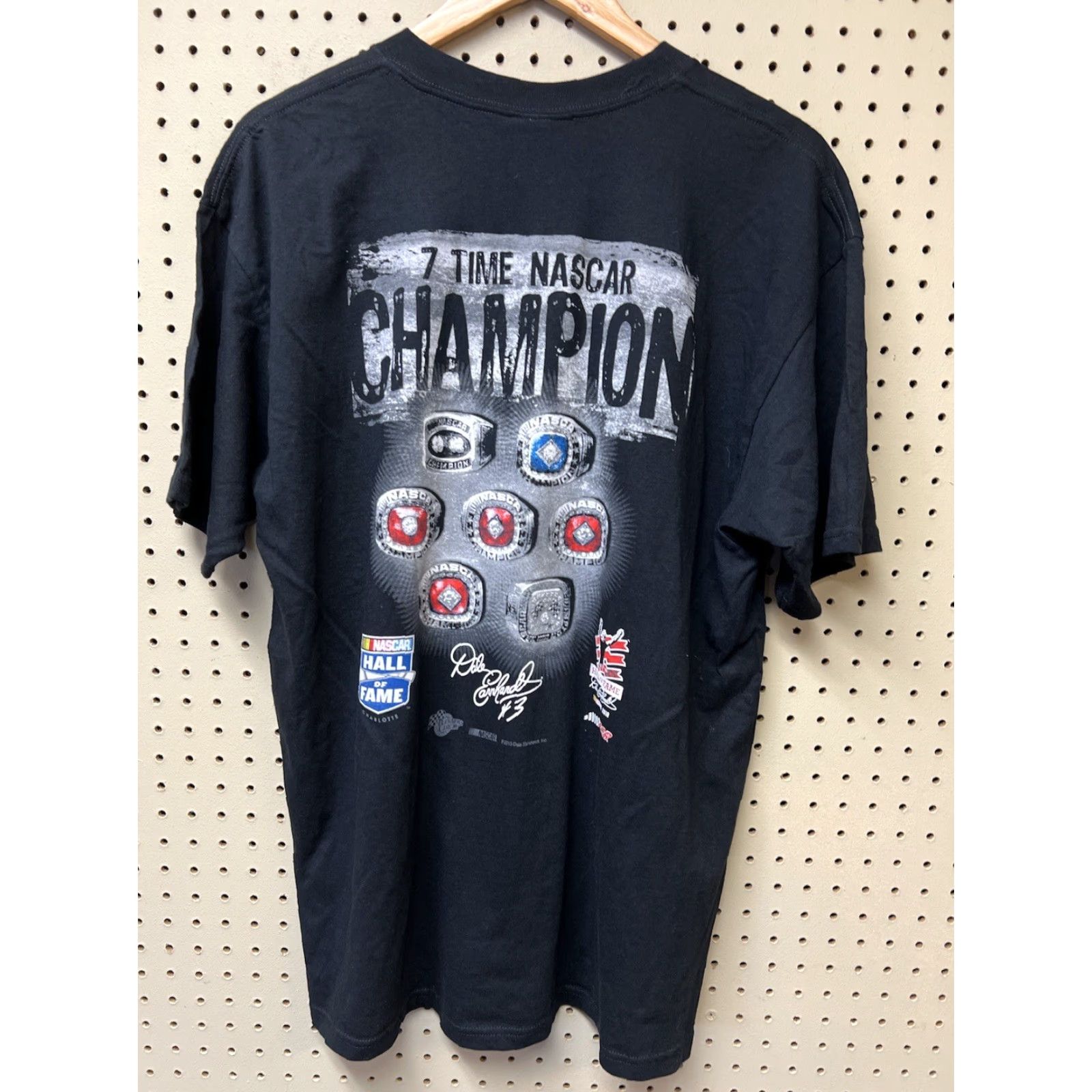 Champion Winner's Circle T-Shirt Dale Earnhardt Sr XL Black 7 Time Champion Crew Neck Short Sleeve Cotton Men vintage no Size US XL / EU 56 / 4 - 2 Thumbnail