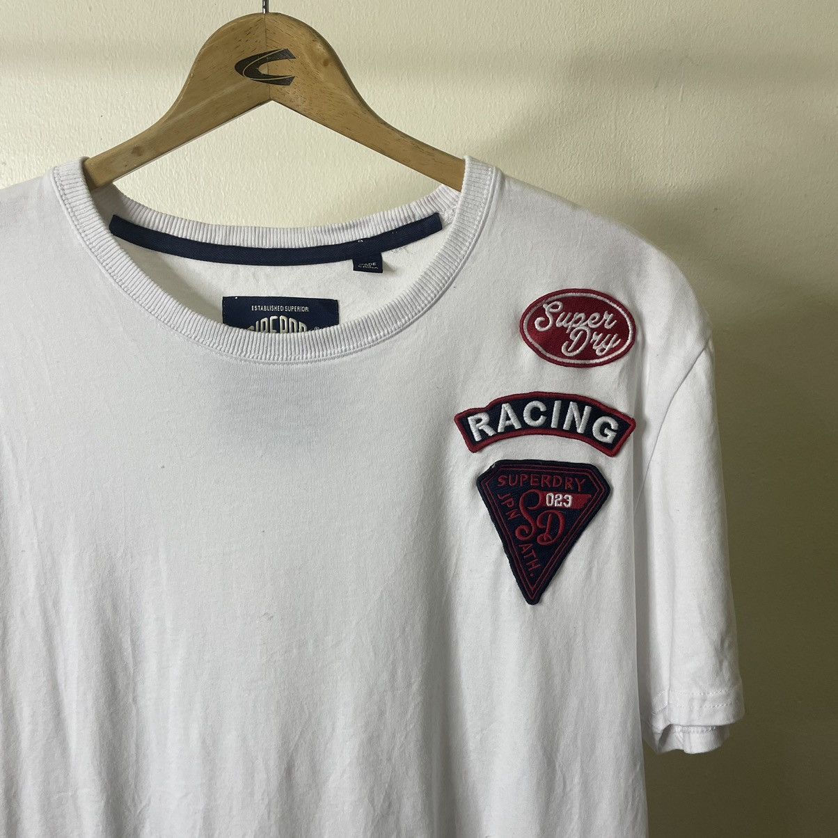 Japanese Brand × Superdry Superdry Racing Patches T Shirt Size US XL / EU 56 / 4 - 2 Thumbnail