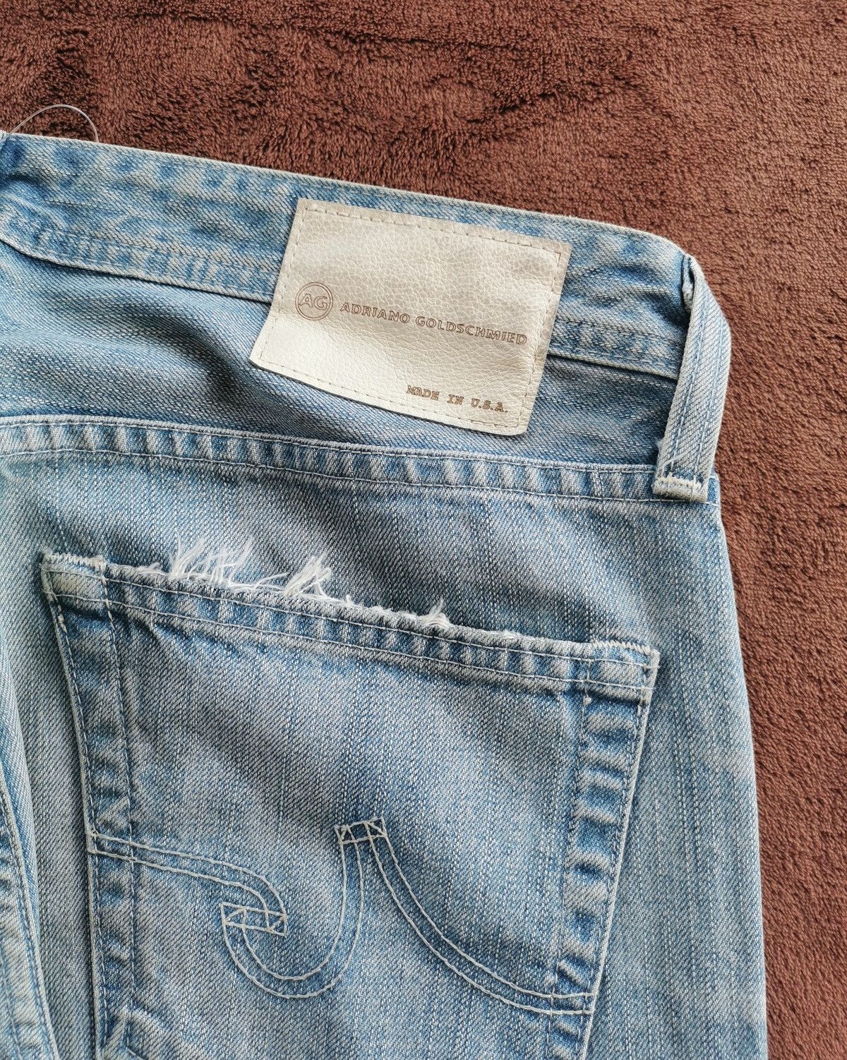 AG Adriano Goldschmied Adriano Goldschmied Tambourine Straight Leg Jeans Size US 32 / EU 48 - 8 Thumbnail