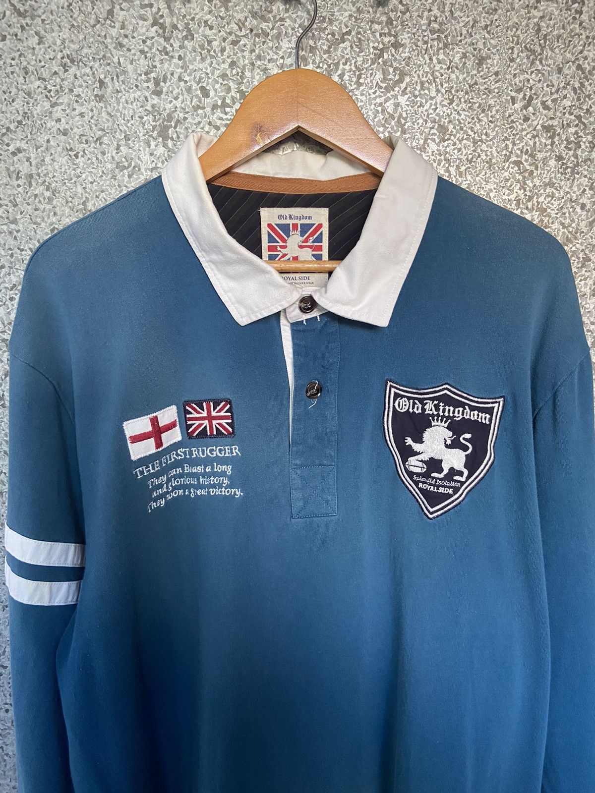 Japanese Brand 🔥 Old Kingdom Royal Side Rugby polos long sleeve Size US XL / EU 56 / 4 - 1 Thumbnail