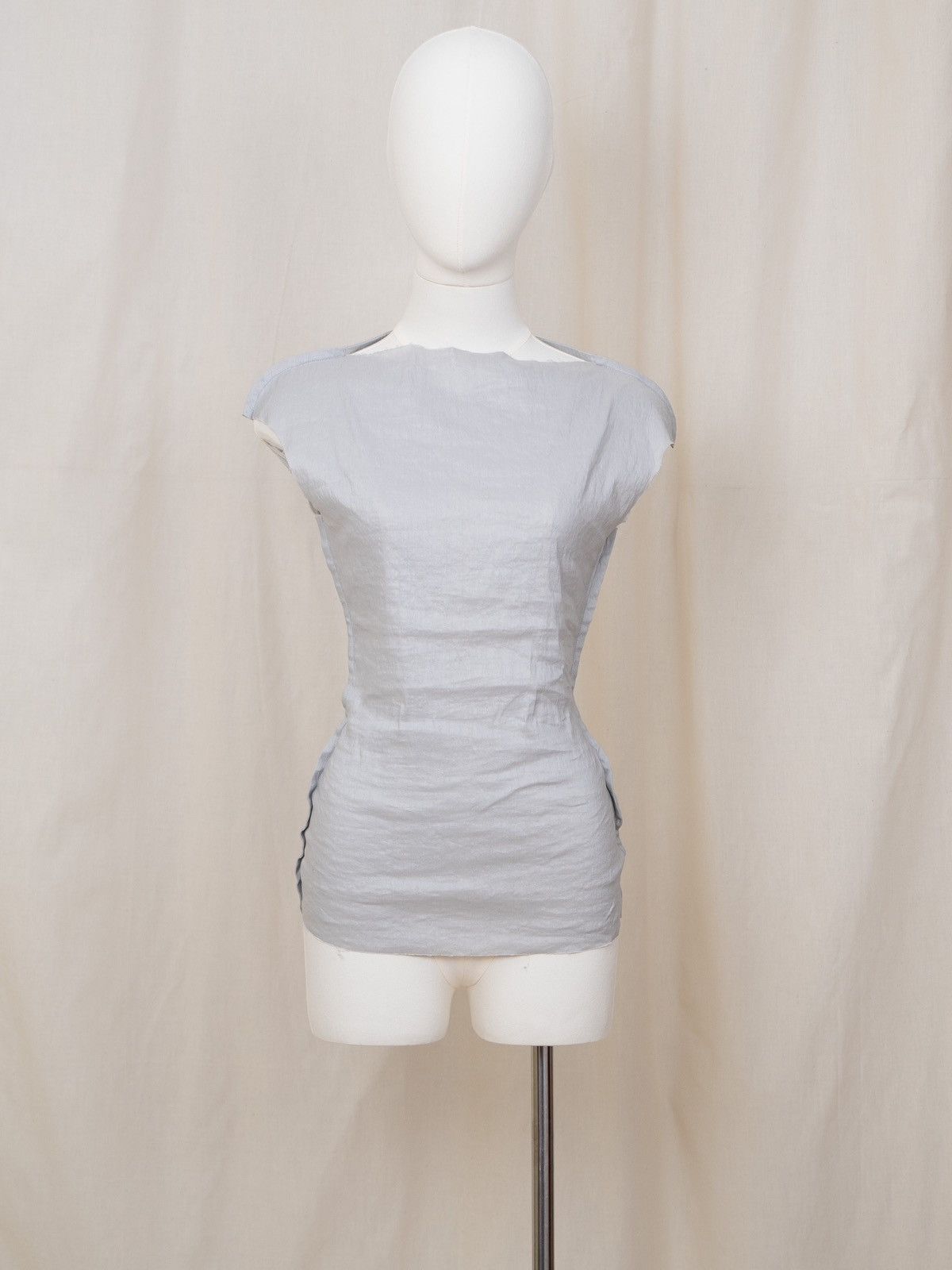Maison Margiela Margiela | SS2012 Gray Stretch Top Size XS / US 0-2 / IT 36-38 - 5 Thumbnail