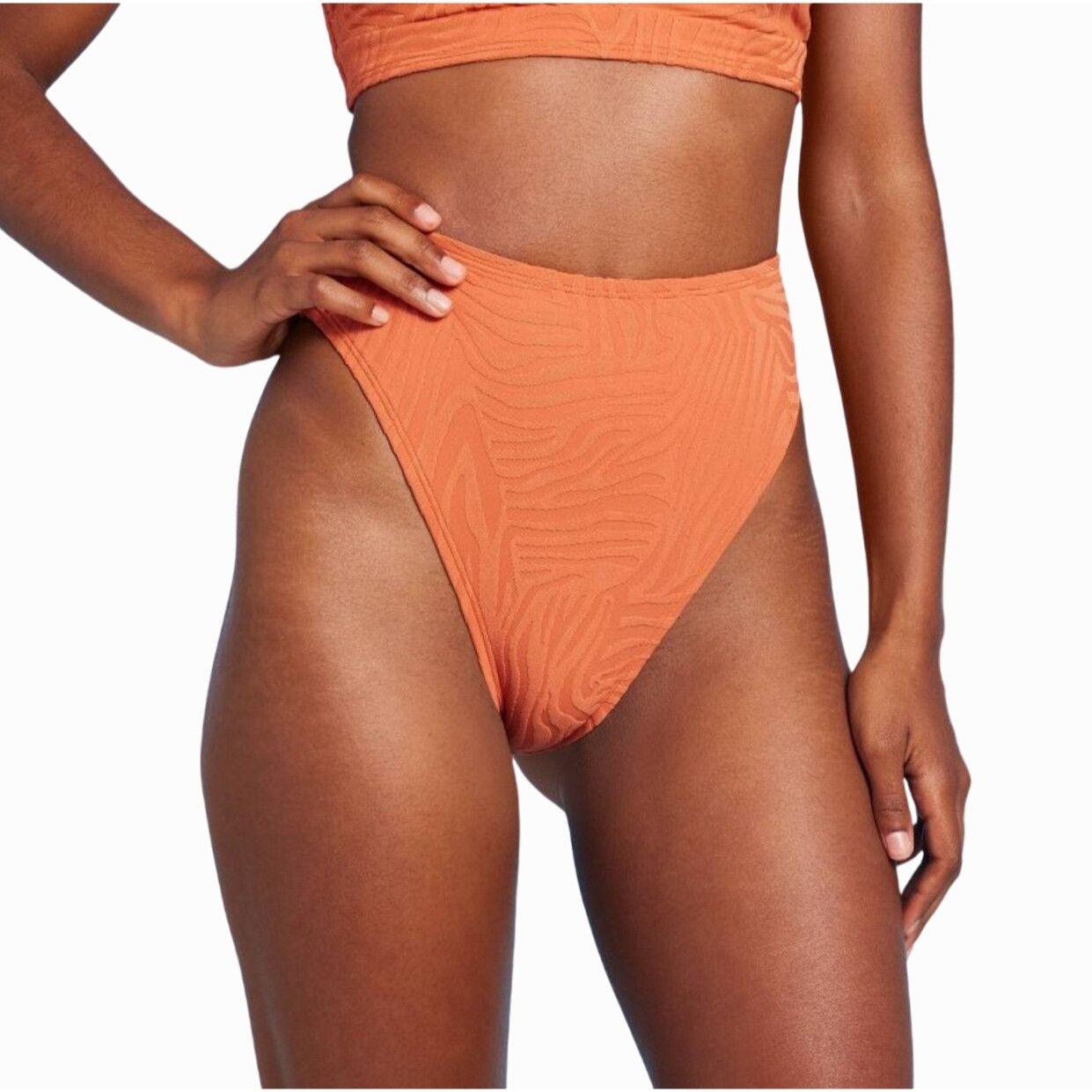 Other Shade & Shore-Women's High Waisted High Leg Bikini Bottom - Size ONE SIZE - 1 Thumbnail