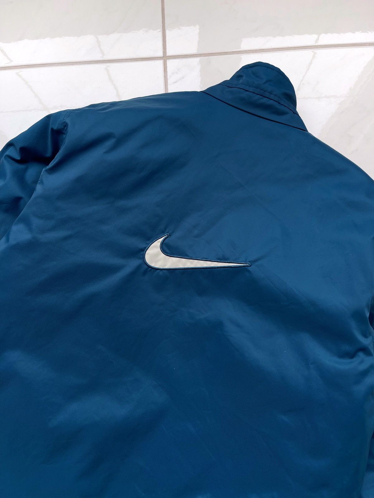 Nike × Vintage Vintage Y2k Nike Nylon Big Logo Jacket Size US M / EU 48-50 / 2 - 2 Thumbnail