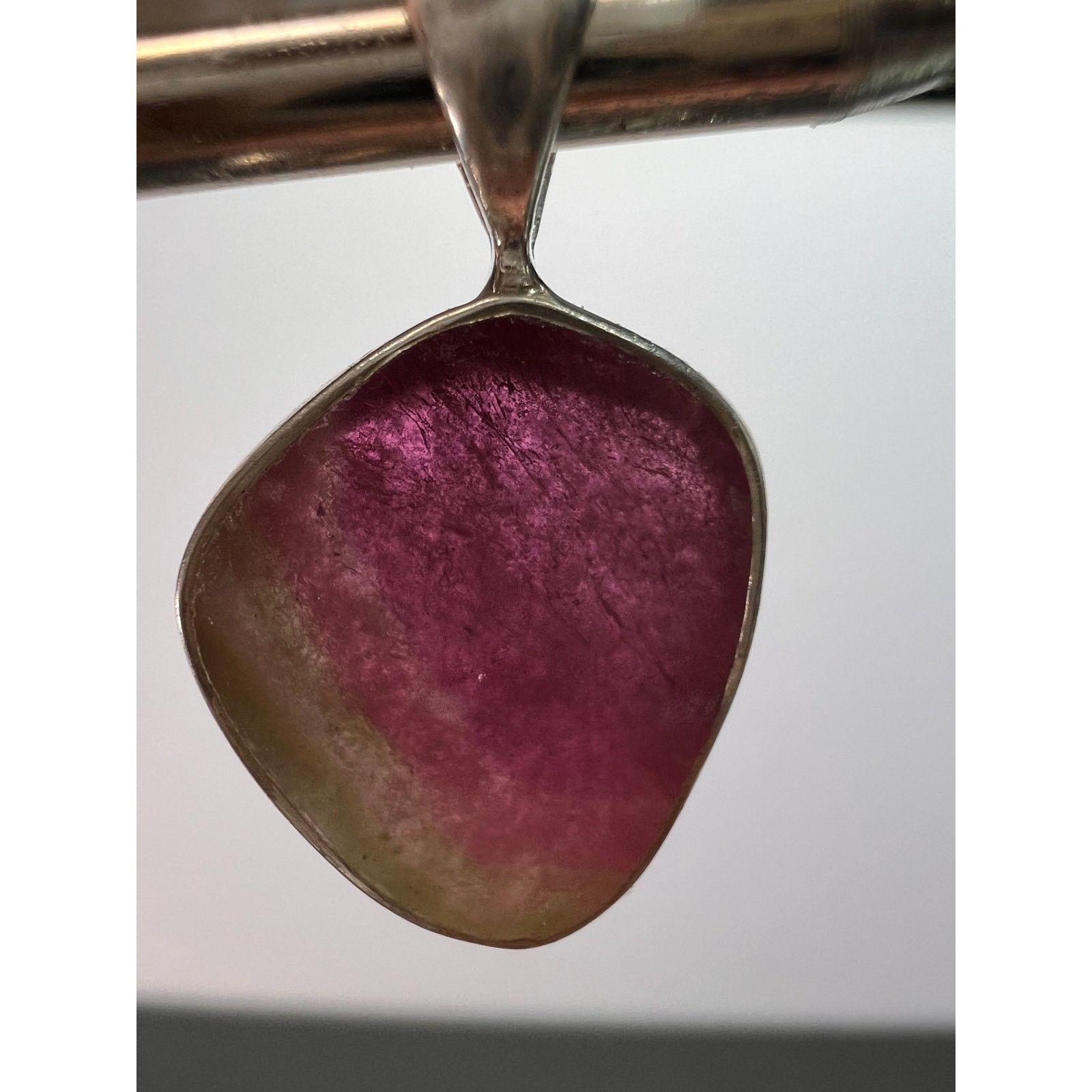Other NEW Watermelon Tri color tourmaline 925 pendant 1.65 grams Size ONE SIZE - 7 Thumbnail