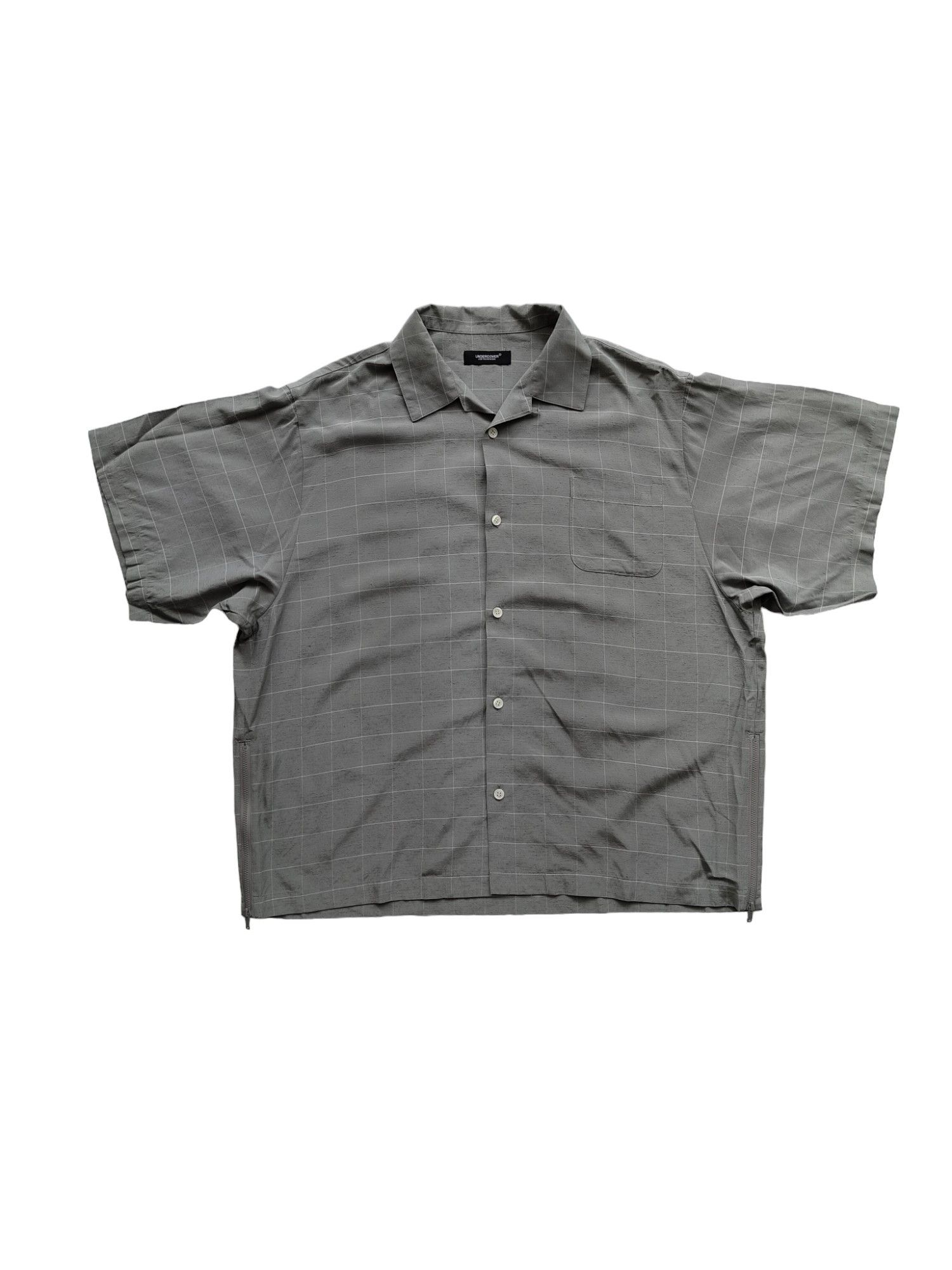 Undercover Undercover Light Grey Checkered Short Sleeved Shirt Size US L / EU 52-54 / 3 - 1 Thumbnail