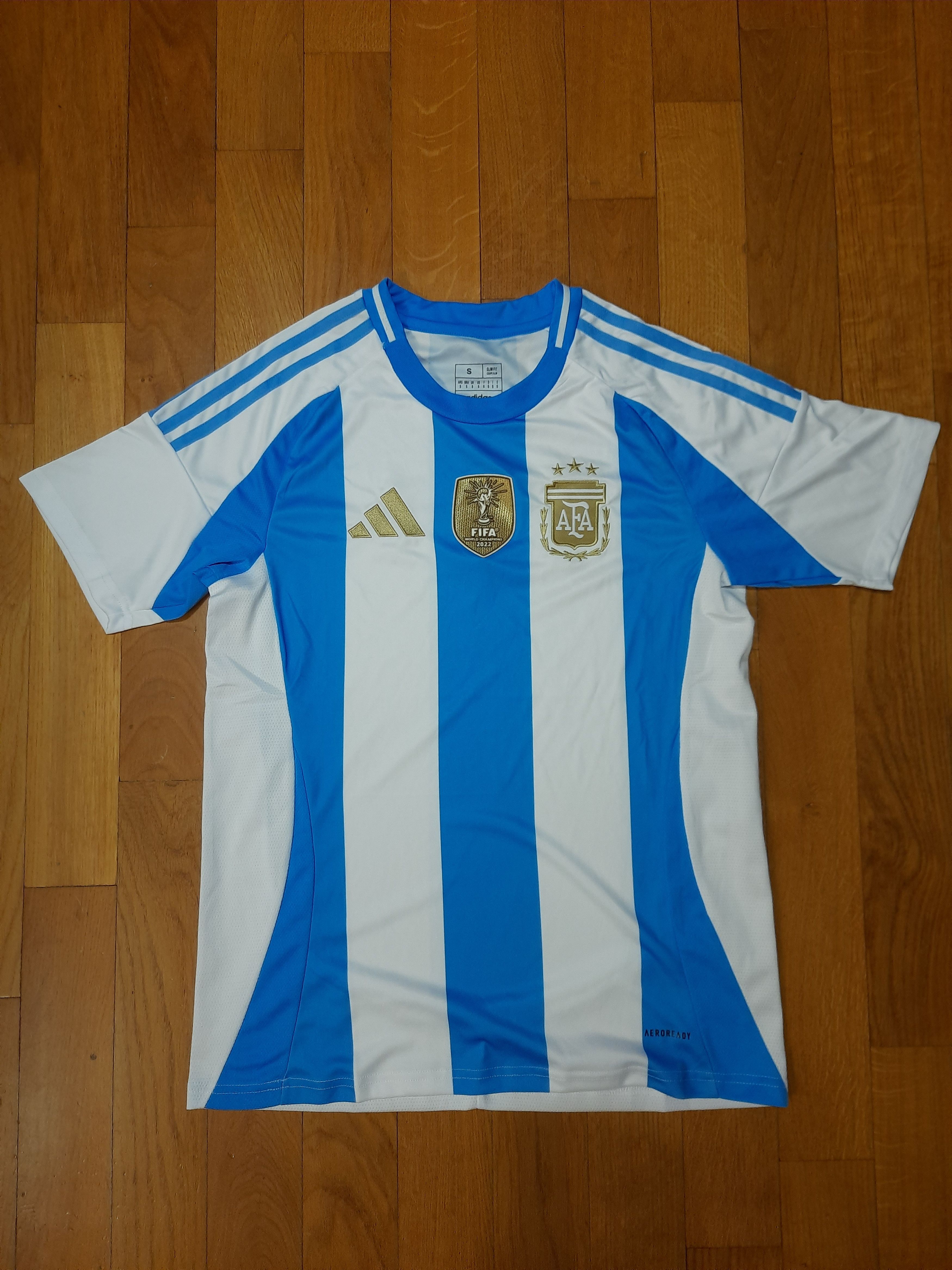Other Argentina Fifa World Cup Final 2022 Y2k Football Soccer Size US S / EU 44-46 / 1 - 1 Thumbnail