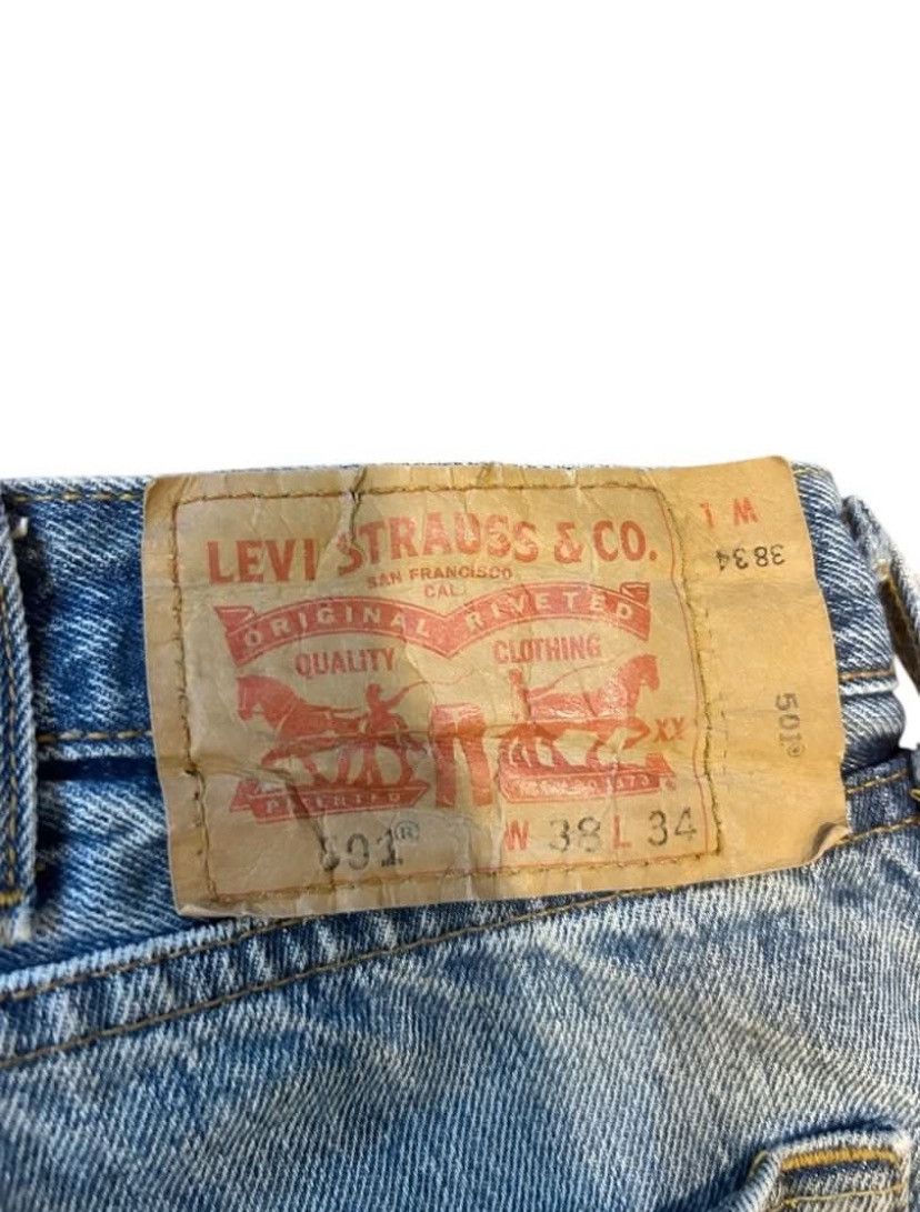 Levi's Disstressed Jeans Levis 501/ Workwear / Button Fly /Street Size US 39 - 10 Thumbnail