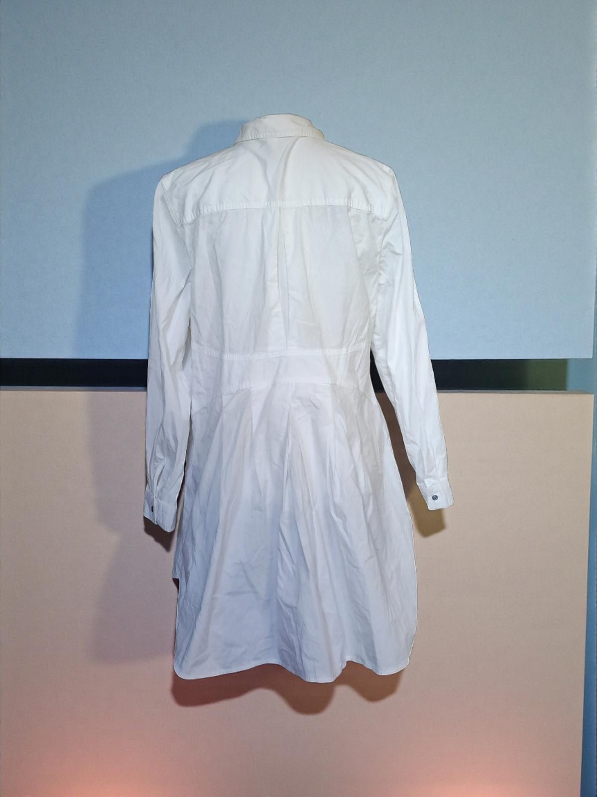 Other Black Label by Chico's White Long Sleeve Button-Up Blouse, 1 Size M / US 6-8 / IT 42-44 - 5 Thumbnail