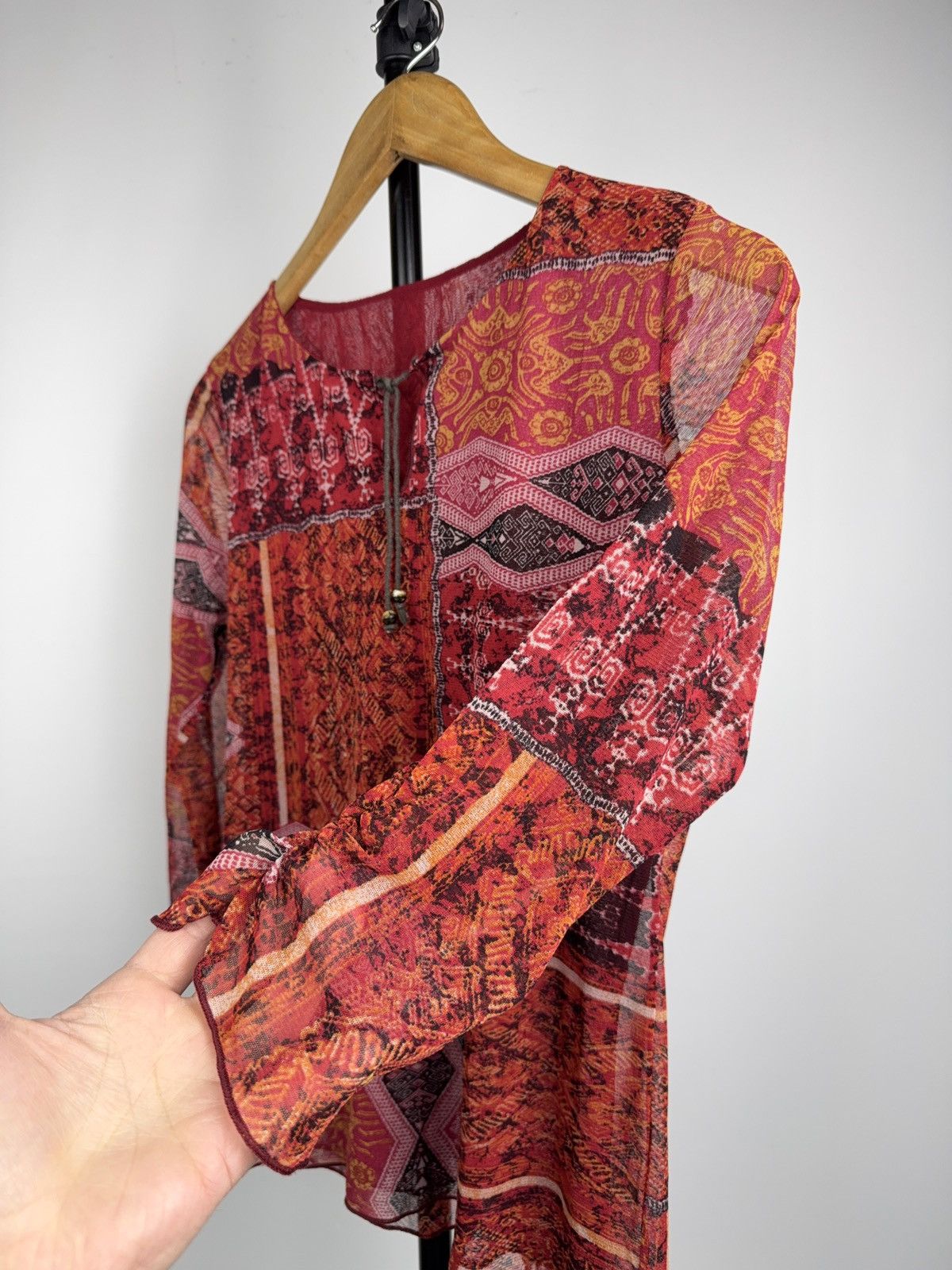 Japanese Brand Avant-Garde Japanese 00s Mesh Top Jean Paul Gaultier Style Size S / US 4 / IT 40 - 4 Thumbnail