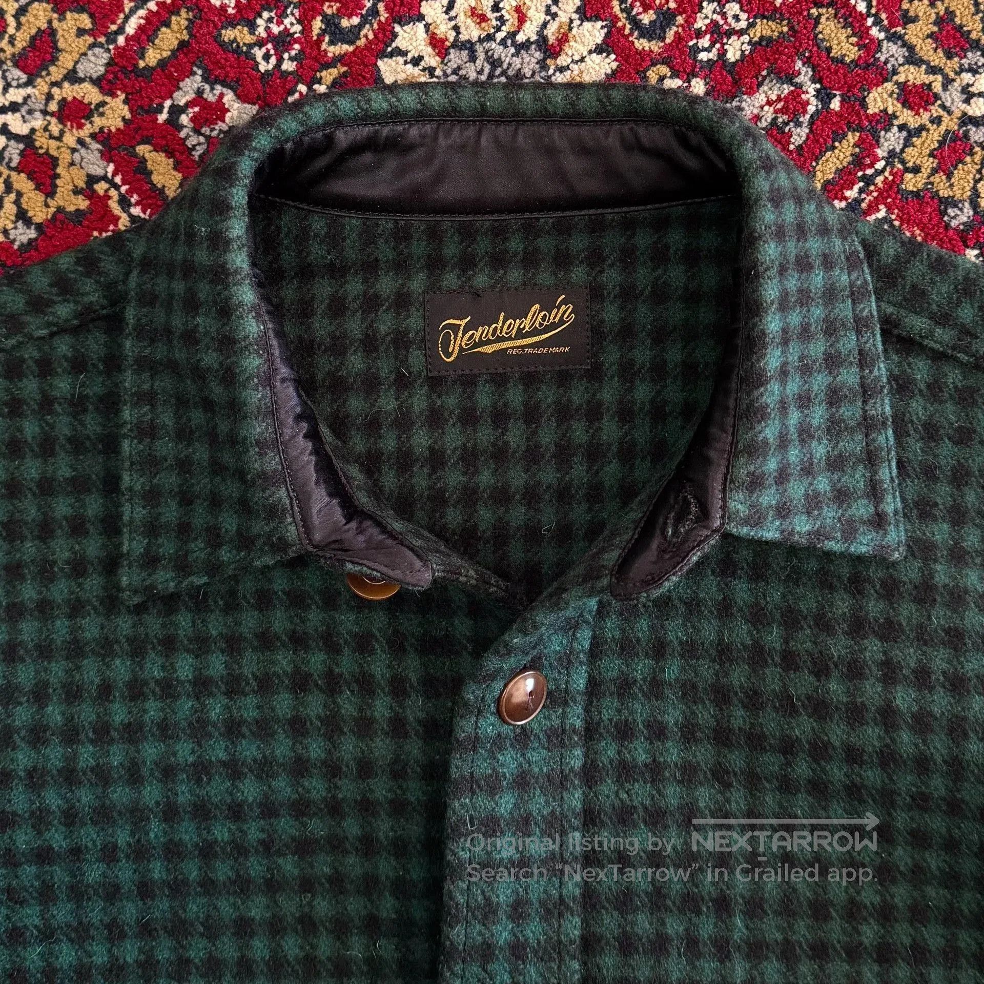 Vintage Wool Houndstooth Lumberjack Jacket. Size US S / EU 44-46 / 1 - 3 Thumbnail
