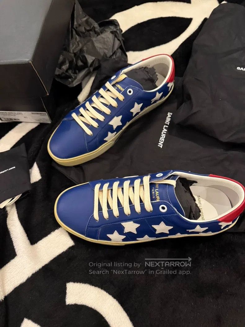 Saint Laurent Paris Saint Laurent Paris Blue Star Shoes i Size US 8 / EU 41 - 2 Thumbnail