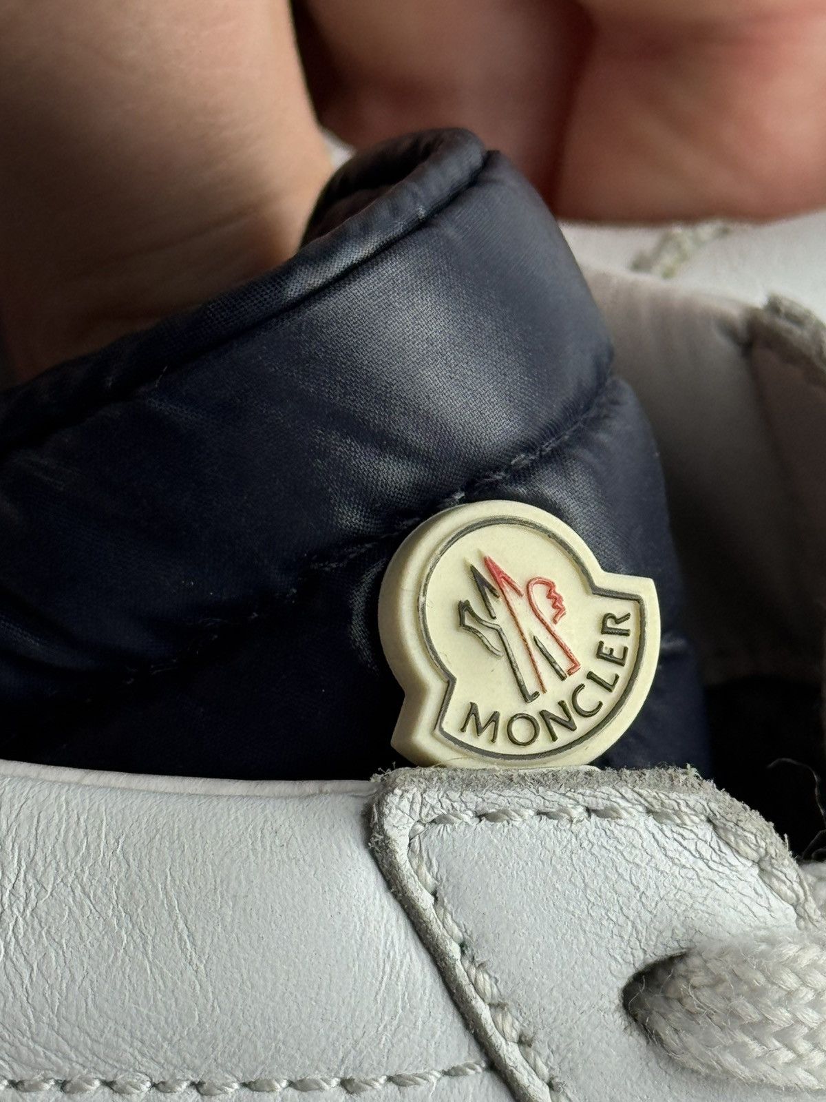 Moncler Moncler Angeline Leather Sneakers White Size US 7 / EU 40 - 20 Thumbnail