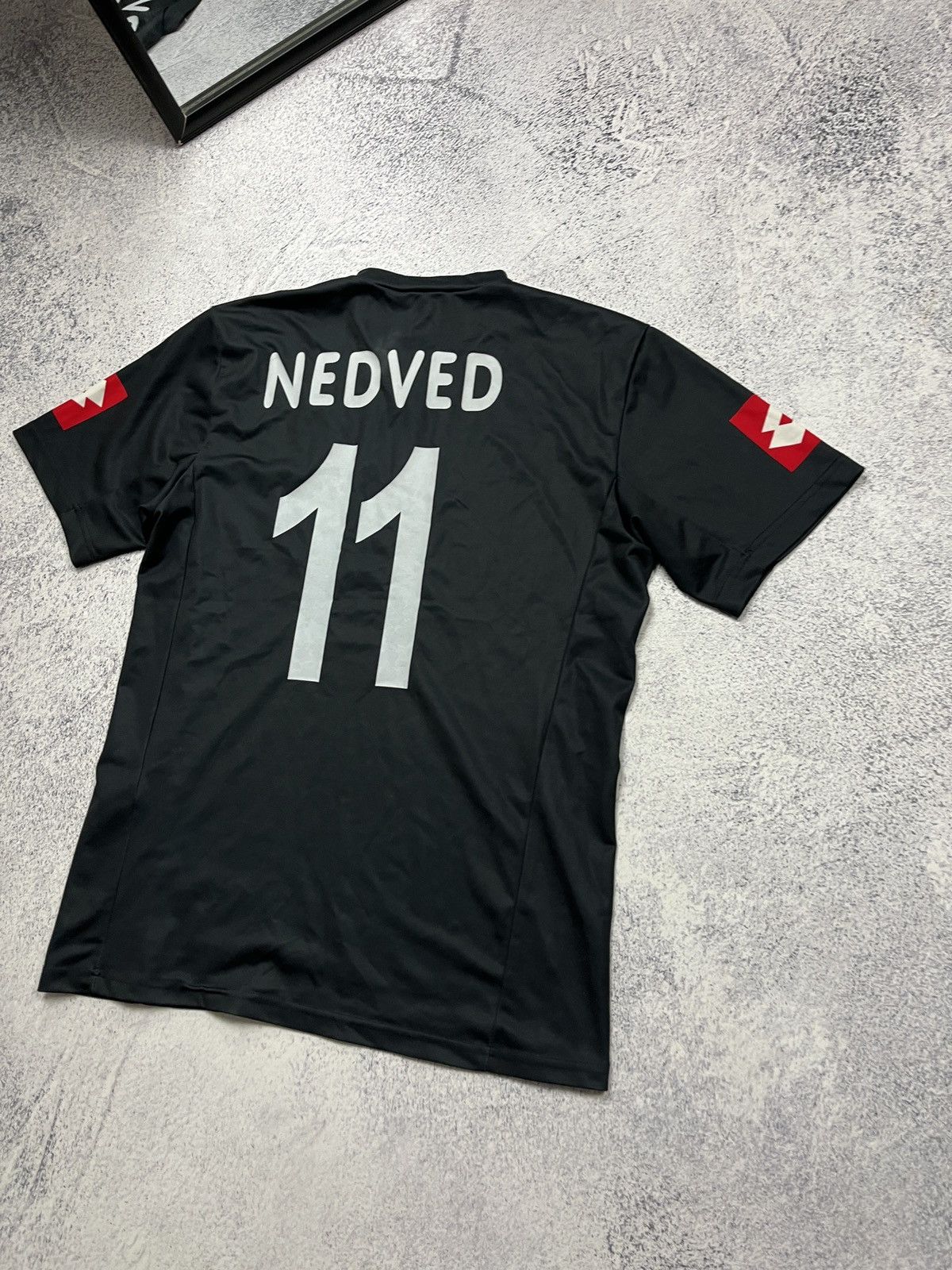 Lotto Sport Vintage Juventus 2001/02 Away Soccer Jersey Nedved #11 Rare Size US S / EU 44-46 / 1 - 14 Thumbnail