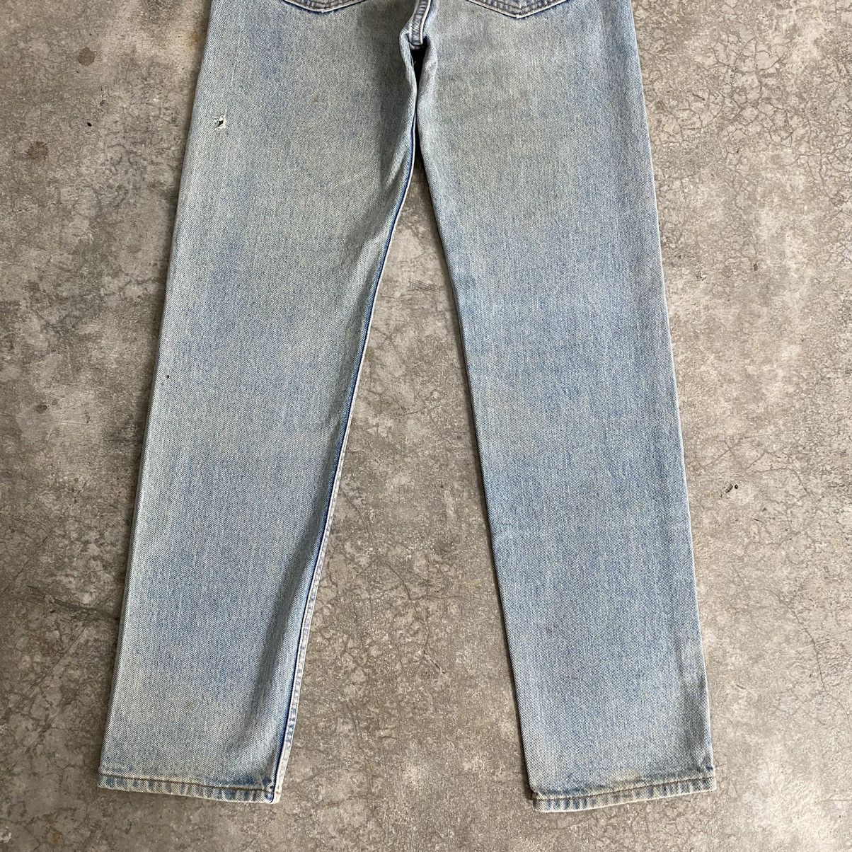 Levi's VTG 1996 Levis 505 Straight Leg Dirt Washed Blue Jeans Size US 31 - 18 Thumbnail