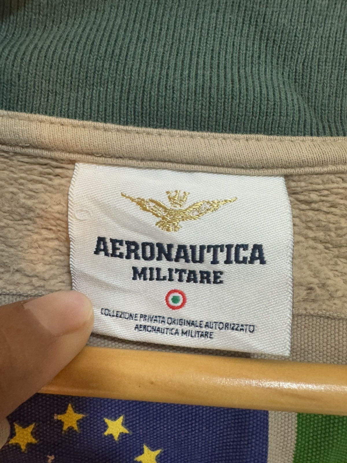 Aeronautica Militare × Vintage VTG Aeronautica Militare Cotton Zipper Jacket Size US M / EU 48-50 / 2 - 8 Thumbnail