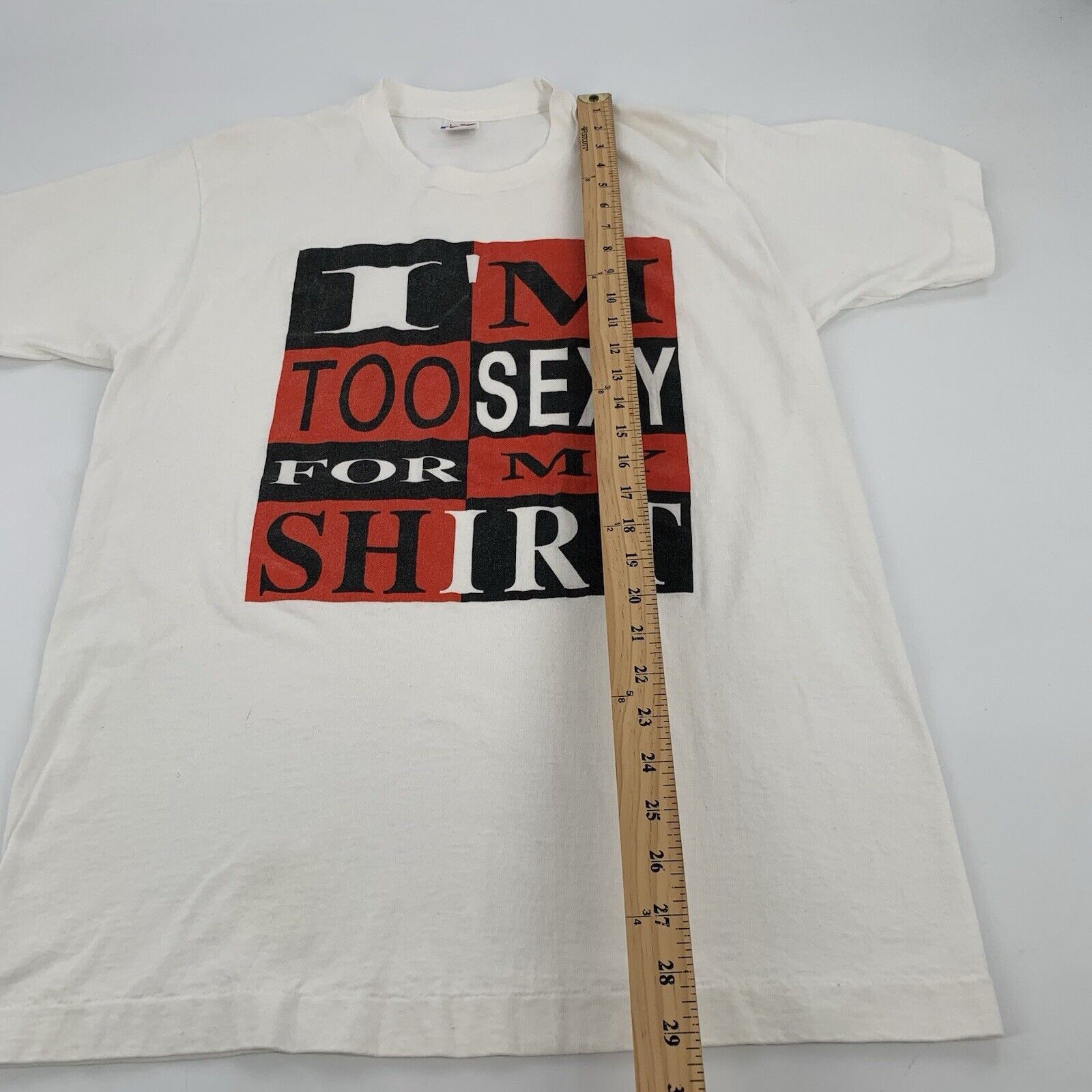 Fruit Of The Loom × Vintage Vintage 90s Right Said Fred I'm Too Sexy For This Shirt Size US L / EU 52-54 / 3 - 6 Thumbnail