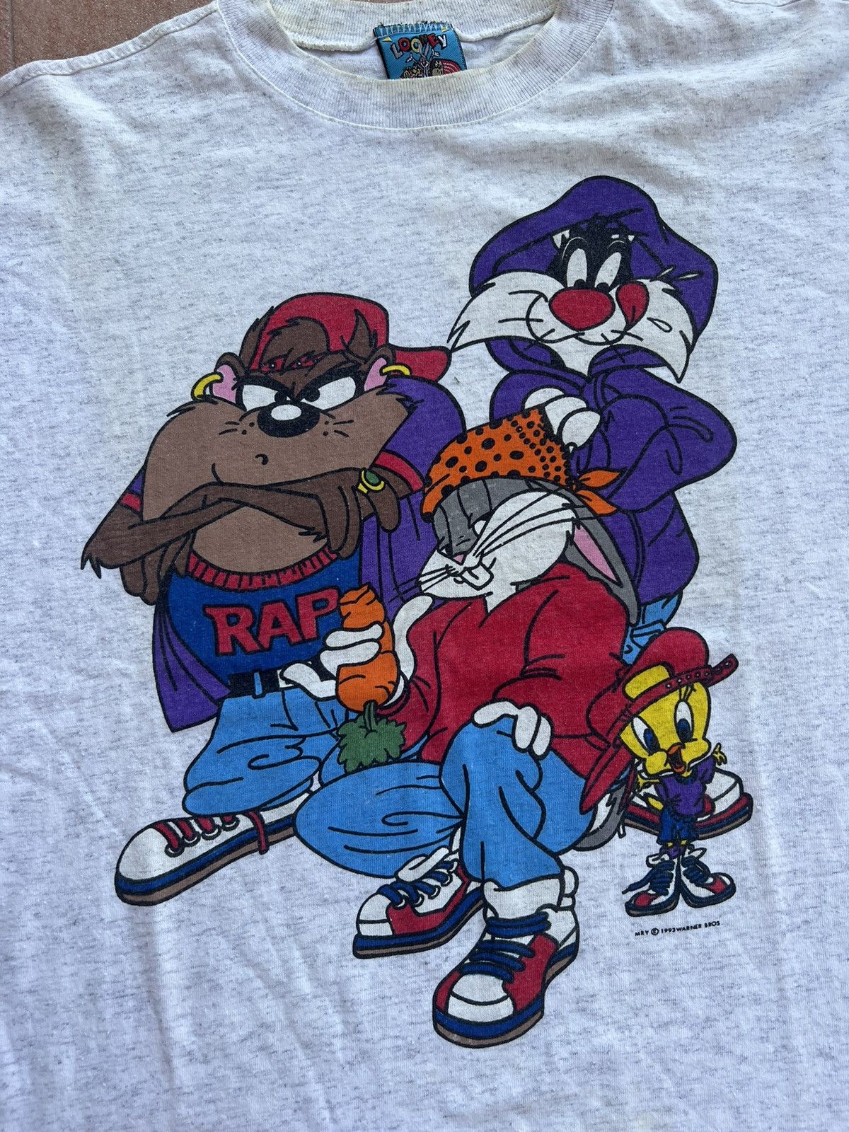 Cartoon Network × Vintage × Warner Bros Vintage 1993 Hip Hop Freeze Looney Tunes Bugs Bunny Size US L / EU 52-54 / 3 - 3 Thumbnail