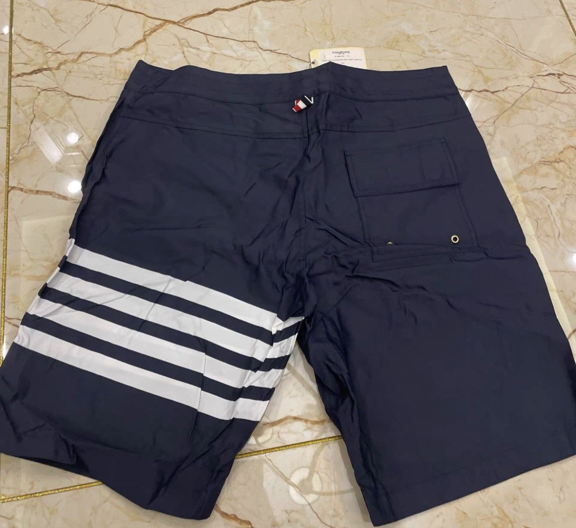 Thom Browne Thom Browne Navy Beach Shorts-dmc Size US 34 / EU 50 - 1 Thumbnail