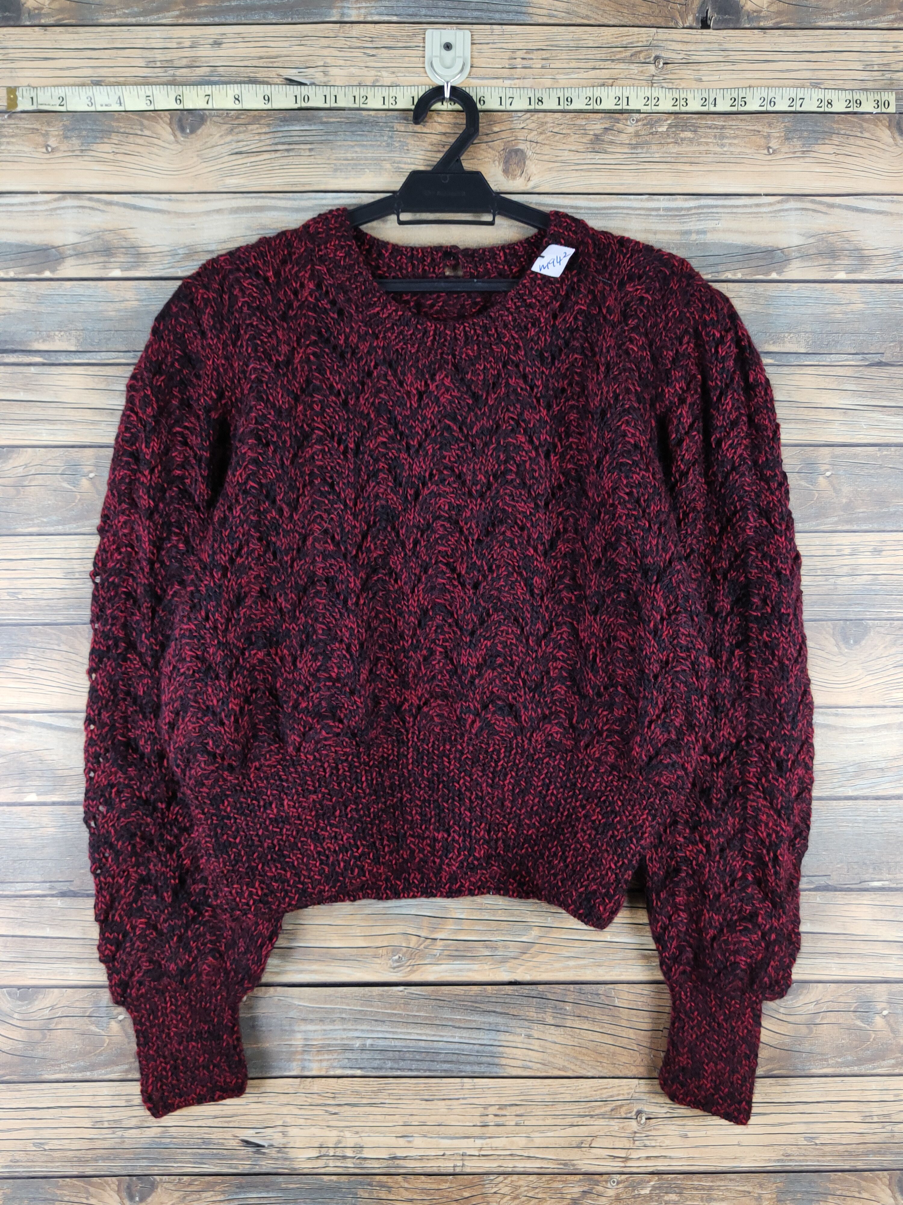 Japanese Brand Japanese Brand Red Black Knitwear Crop Tops #W1942 Size M / US 6-8 / IT 42-44 - 1 Thumbnail