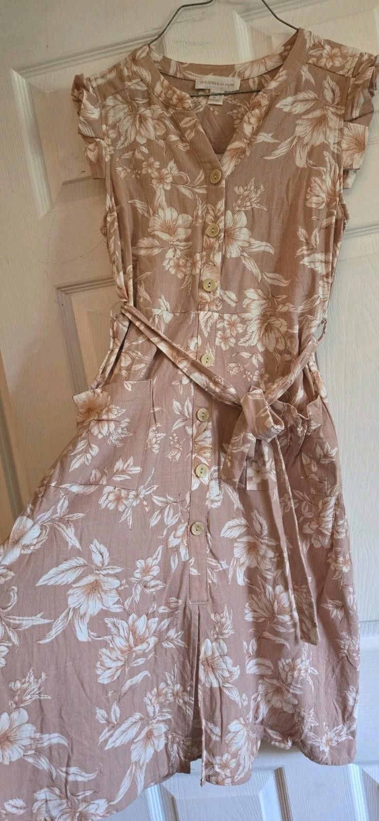 Other Monteau Los Angeles Blush Color Floral Dress Womens Size M / US 6-8 / IT 42-44 - 5 Thumbnail
