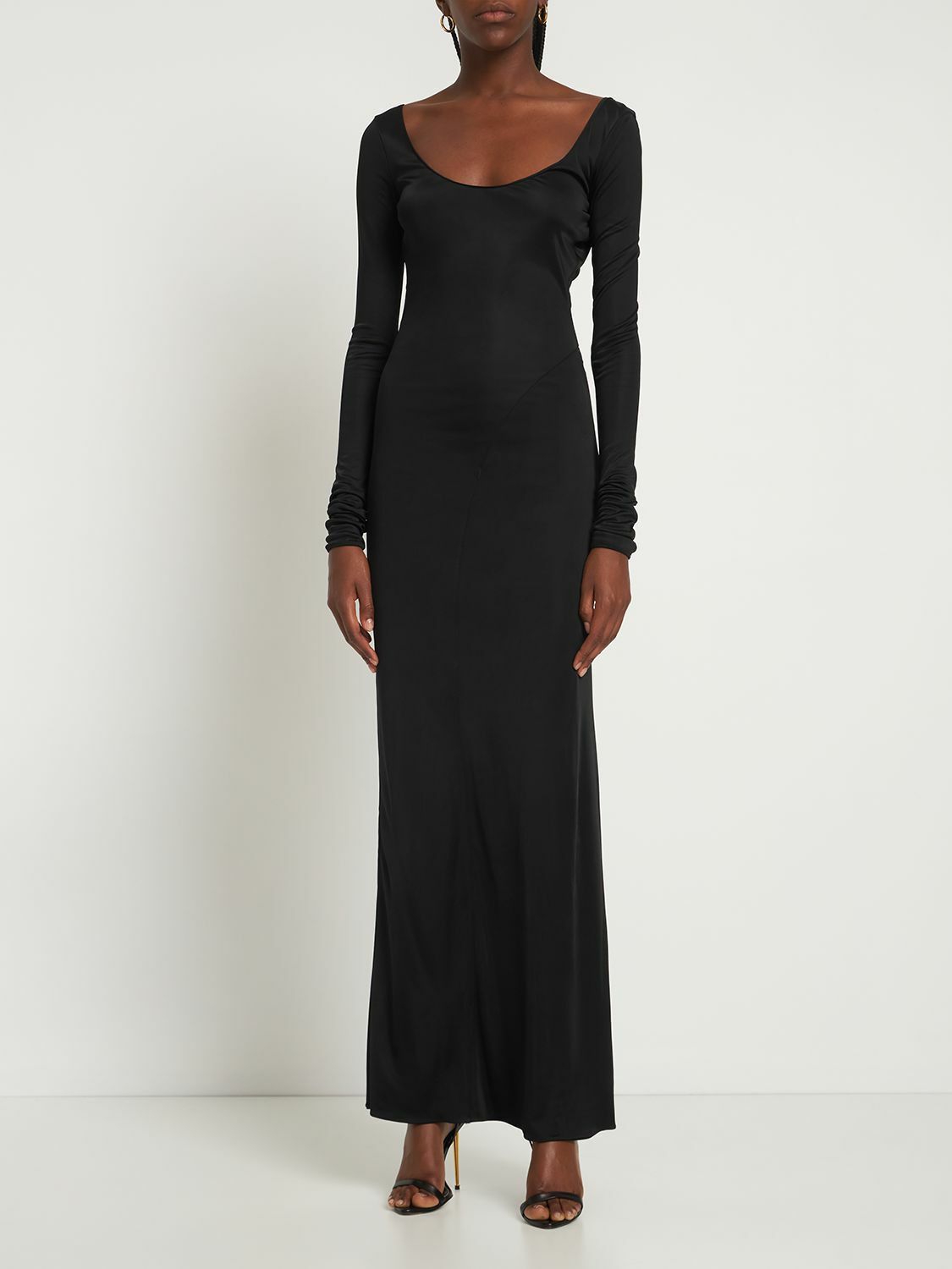 Tom Ford o1y0126 Maxi Dress in Black Size M / US 6-8 / IT 42-44 - 3 Thumbnail