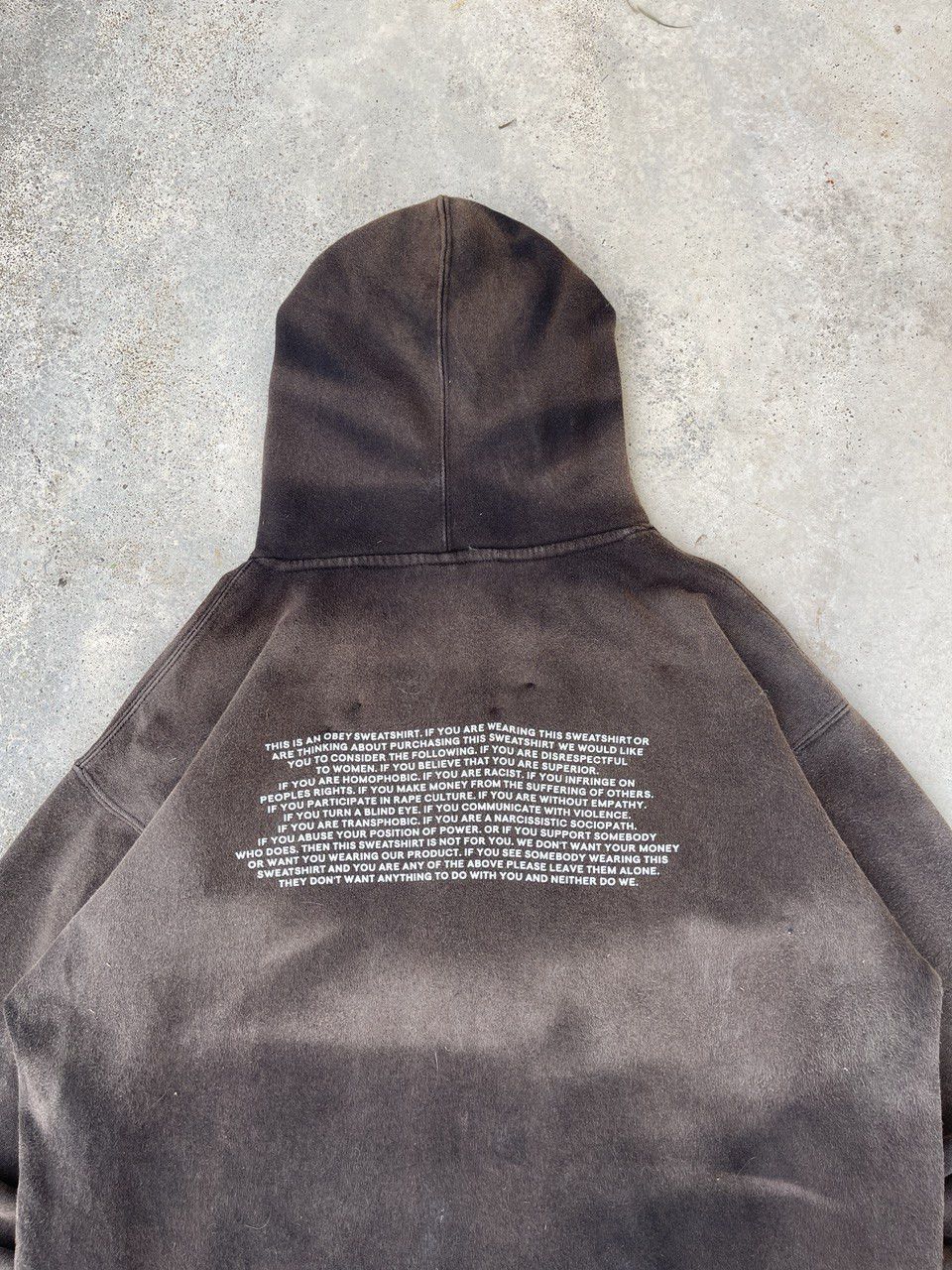 Obey Distressed Sun Faded Obey Wild Poems Gothic Punk Hoodie Size US XL / EU 56 / 4 - 5 Thumbnail