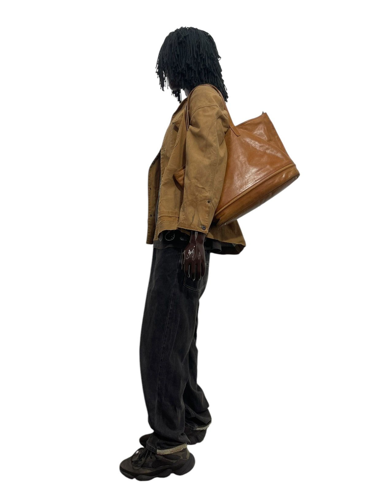 Genuine Leather Full Leather Patina Zeha Tote Shoulder Bag 1🟩7 Size ONE SIZE - 3 Thumbnail