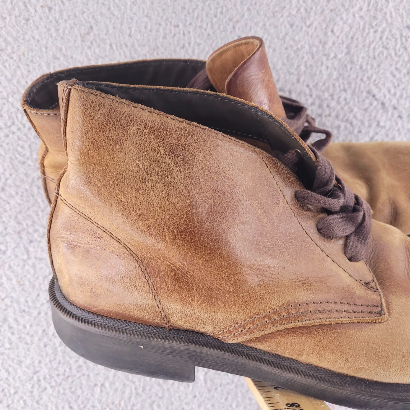 Frye Frye Boots Mens 11 Brown Leather Ankle Chukka Casual Boots Mens 11 Brown Leather Chukka Casual Size US 11 / EU 44 - 2 Thumbnail