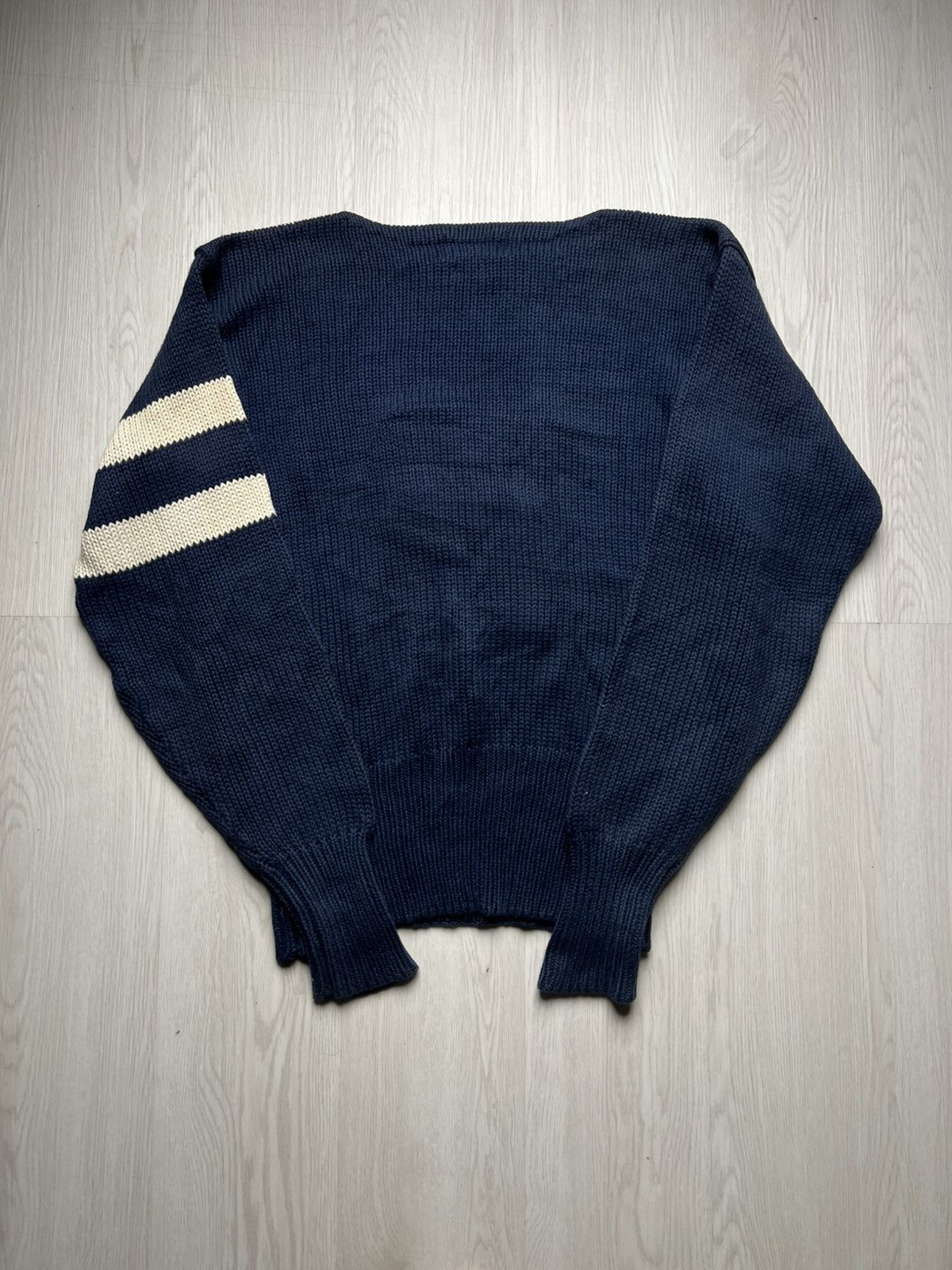 Polo Ralph Lauren Polo Ralph Lauren “P” Letterman Knit Sweater Size US M / EU 48-50 / 2 - 4 Thumbnail